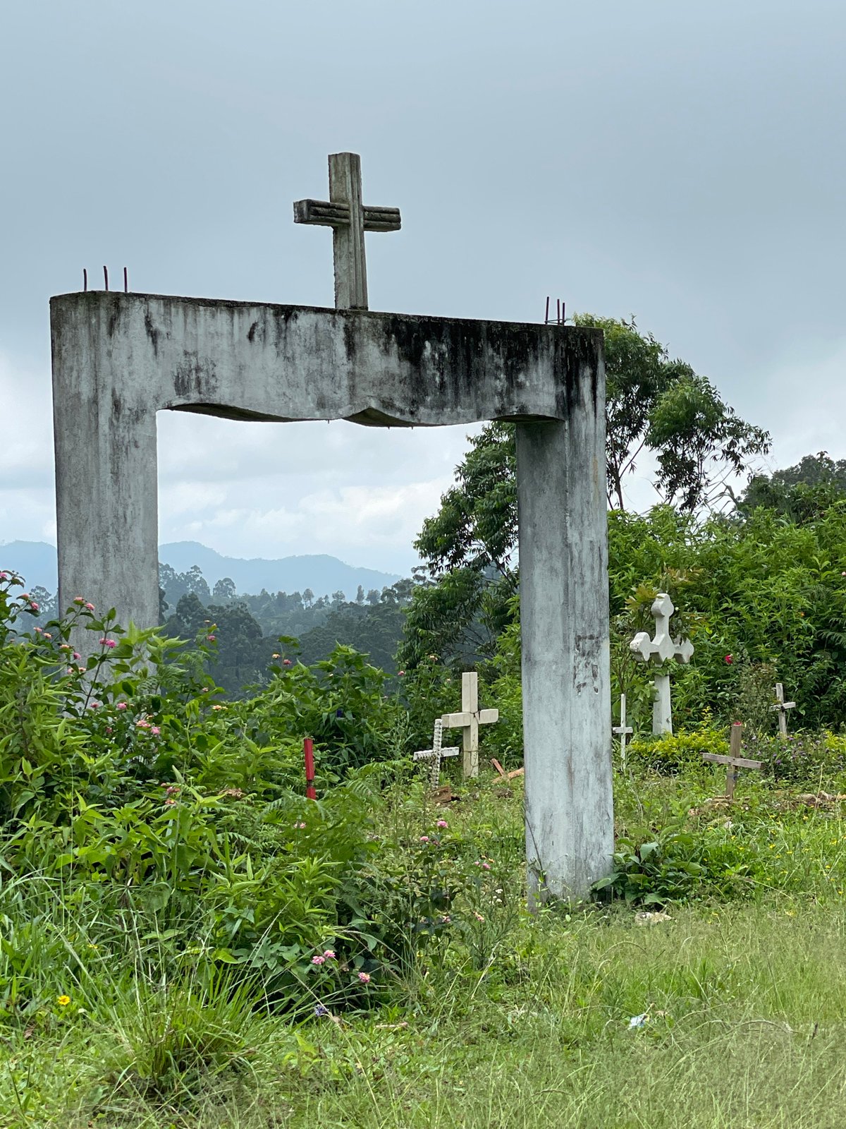 Motorcyclist observed at Christian cemetery in Bandarawela, Sri Lanka