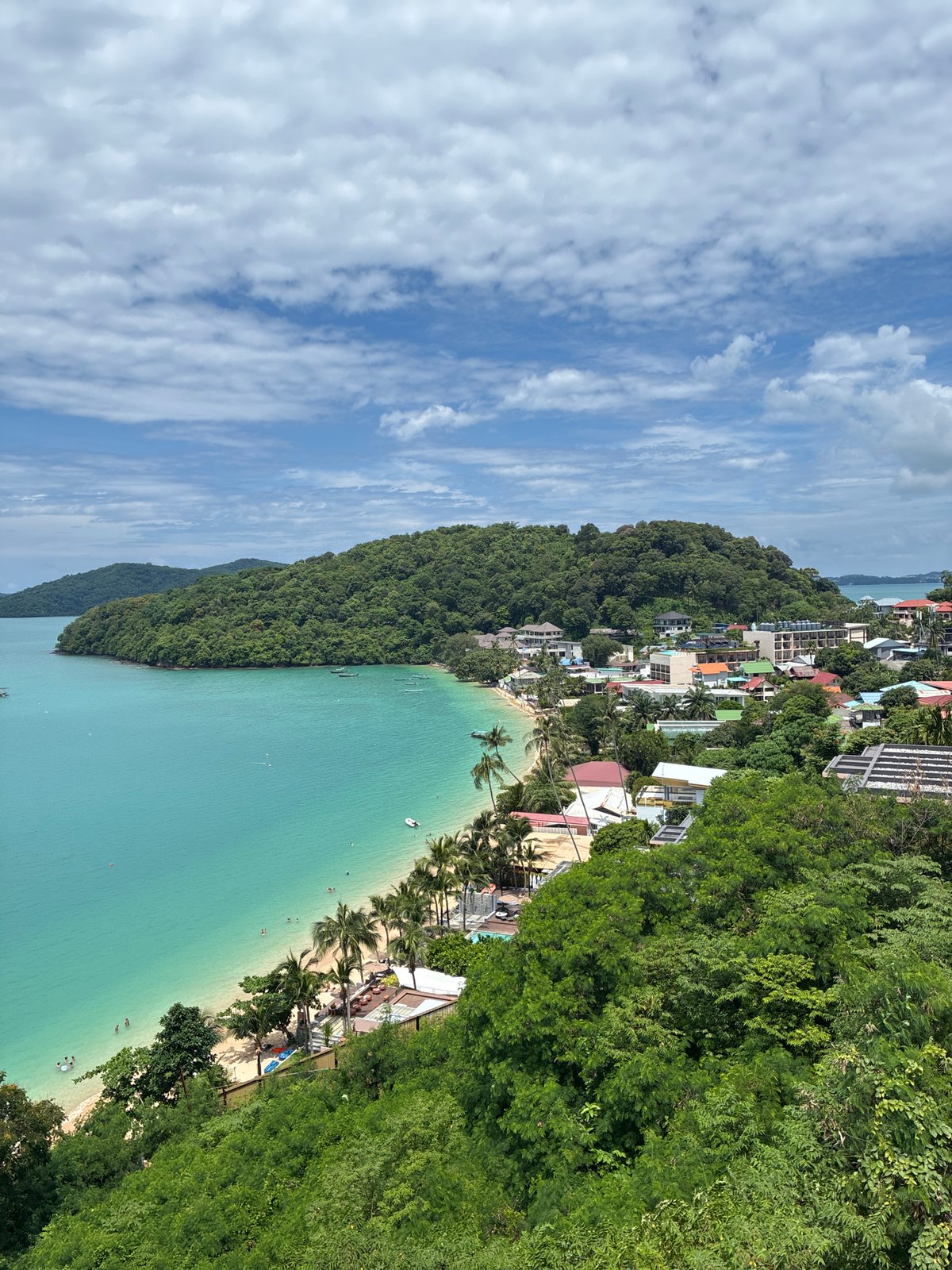 Morning coastal views around Wichit bay in Phuket