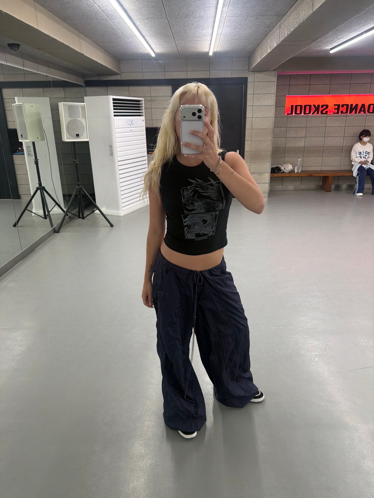 Dance practice session captured at Seoul studio Monday morning