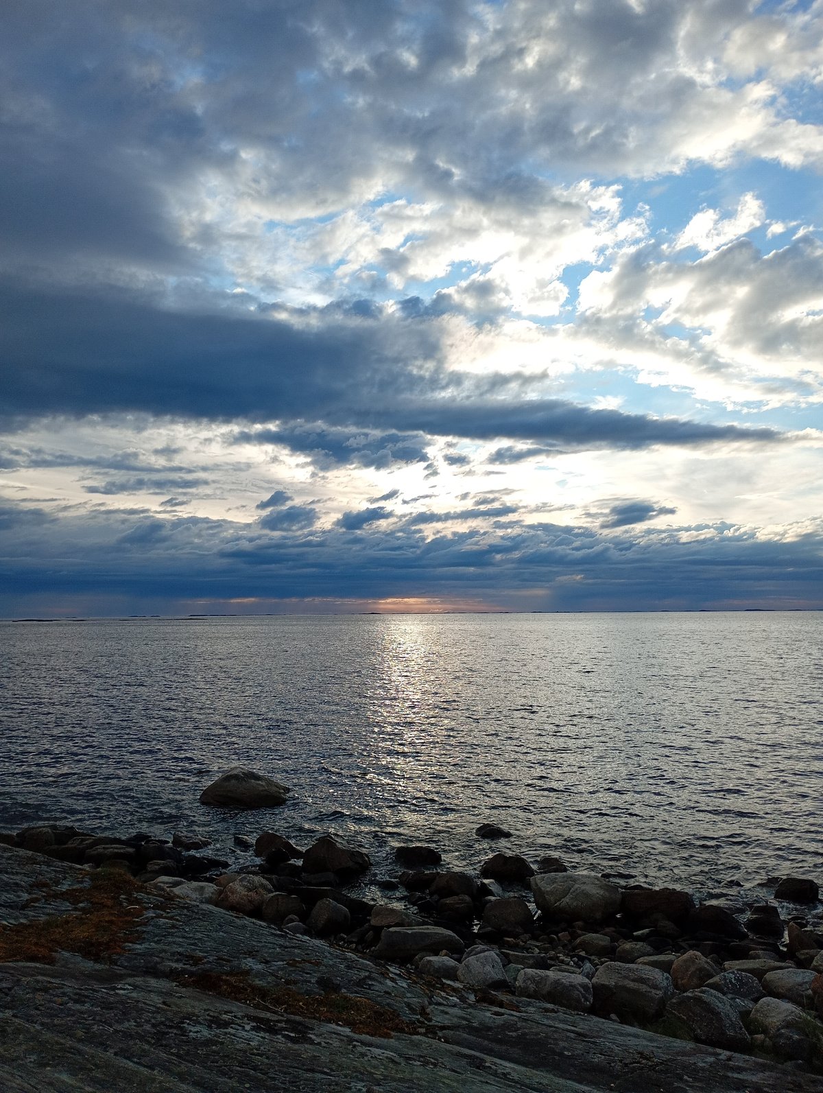 Coastal evening walk documented through 30 scenic memories