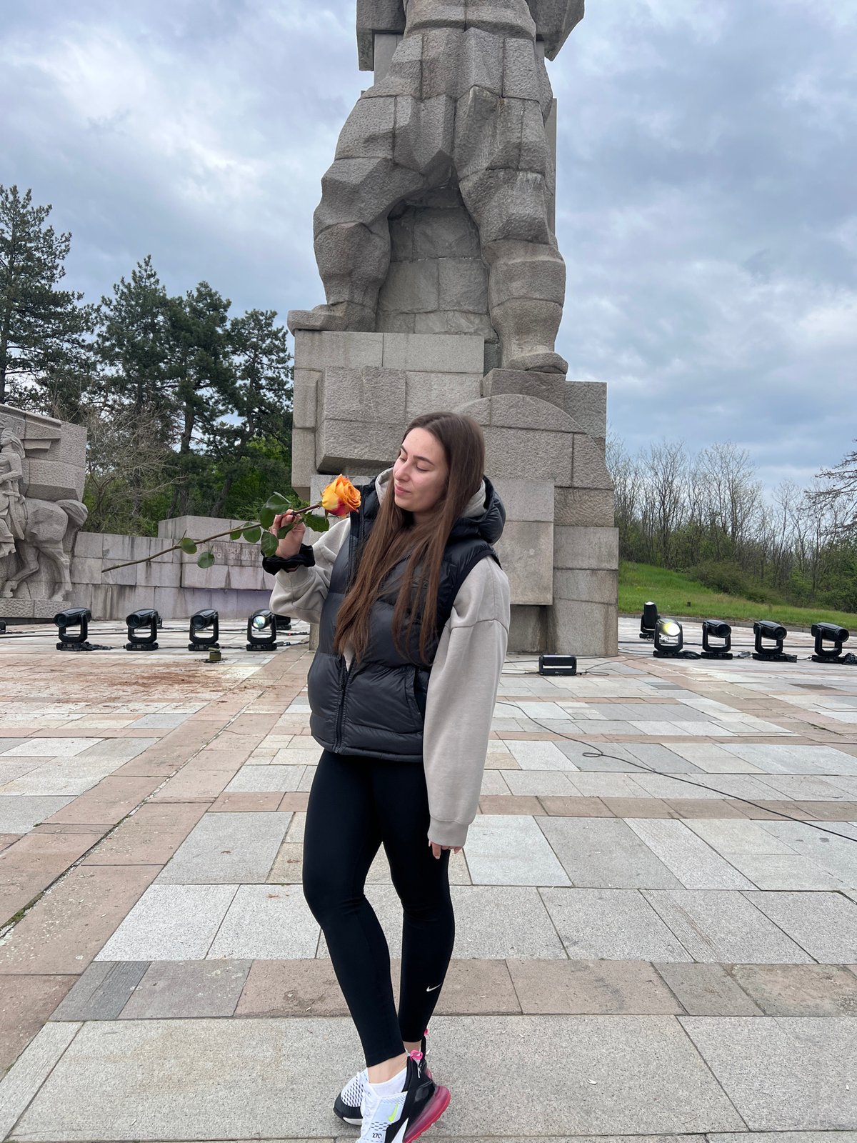 Tourist documents springtime scenes around historic Bulgarian town