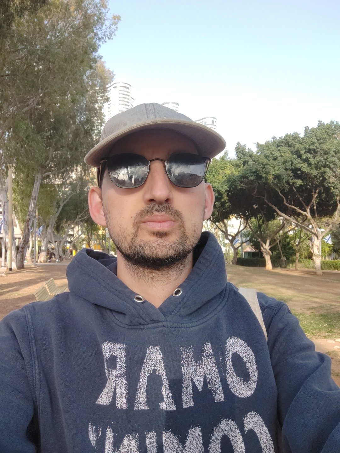 Mixed scenes documented across Tel Aviv parks and streets