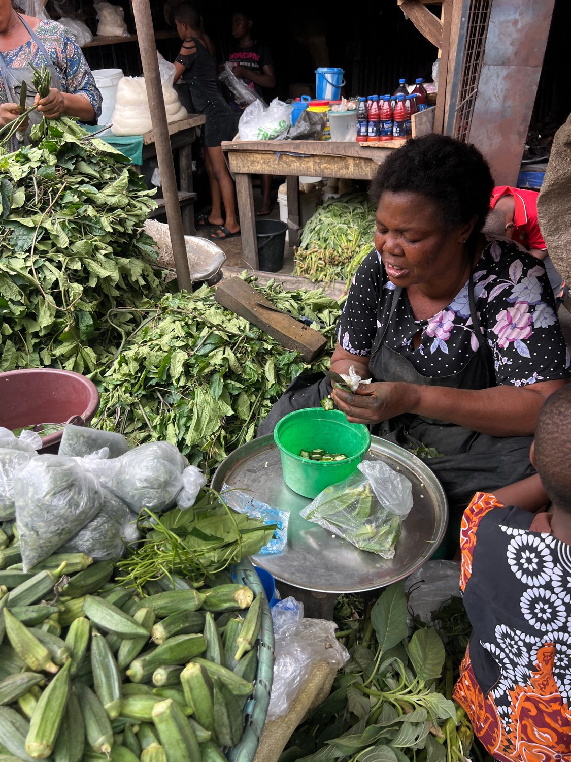 Morning market activity documented in Nkpor, Nigeria