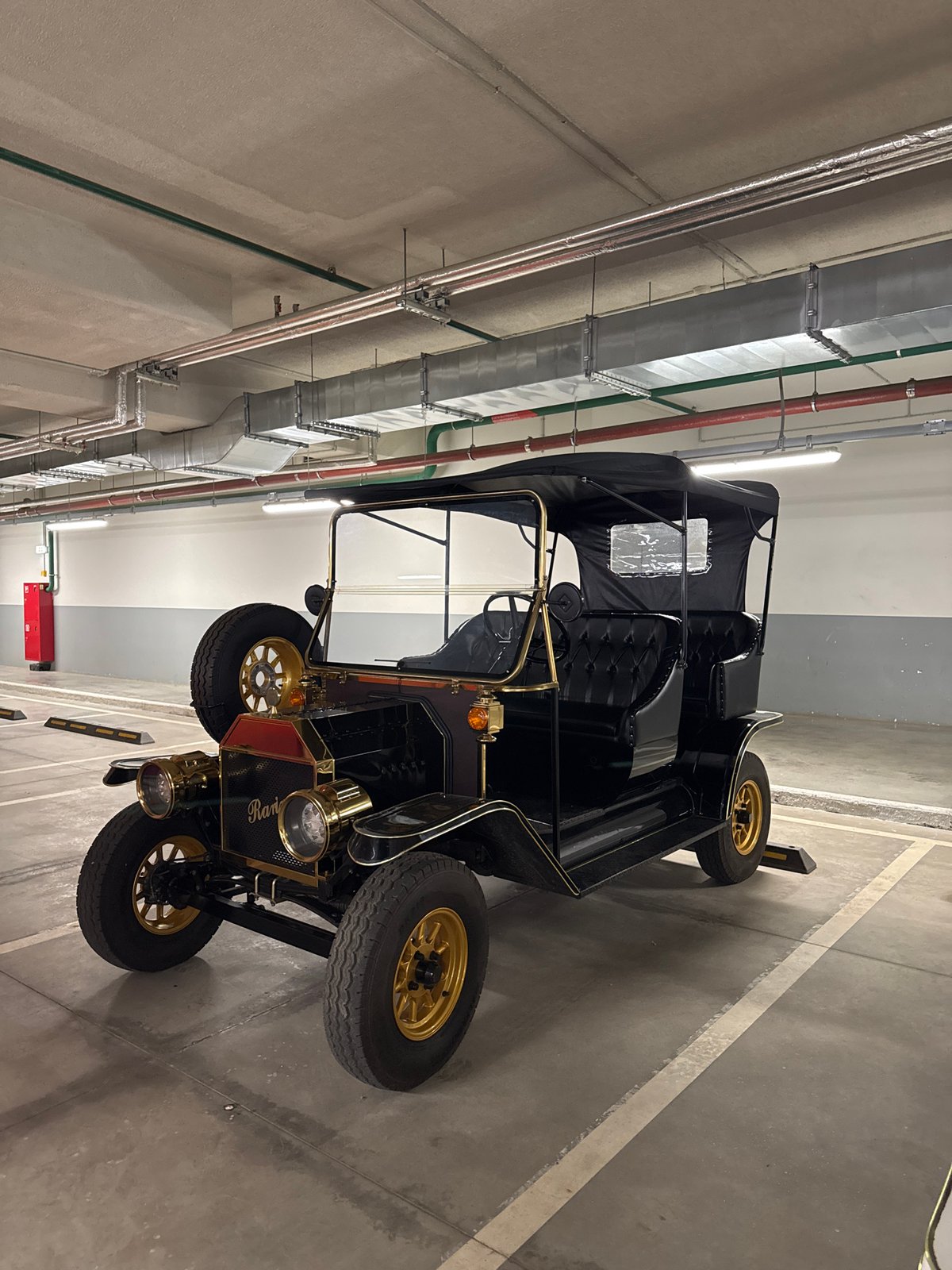 Exotic and vintage cars on show at a Moscow park venue