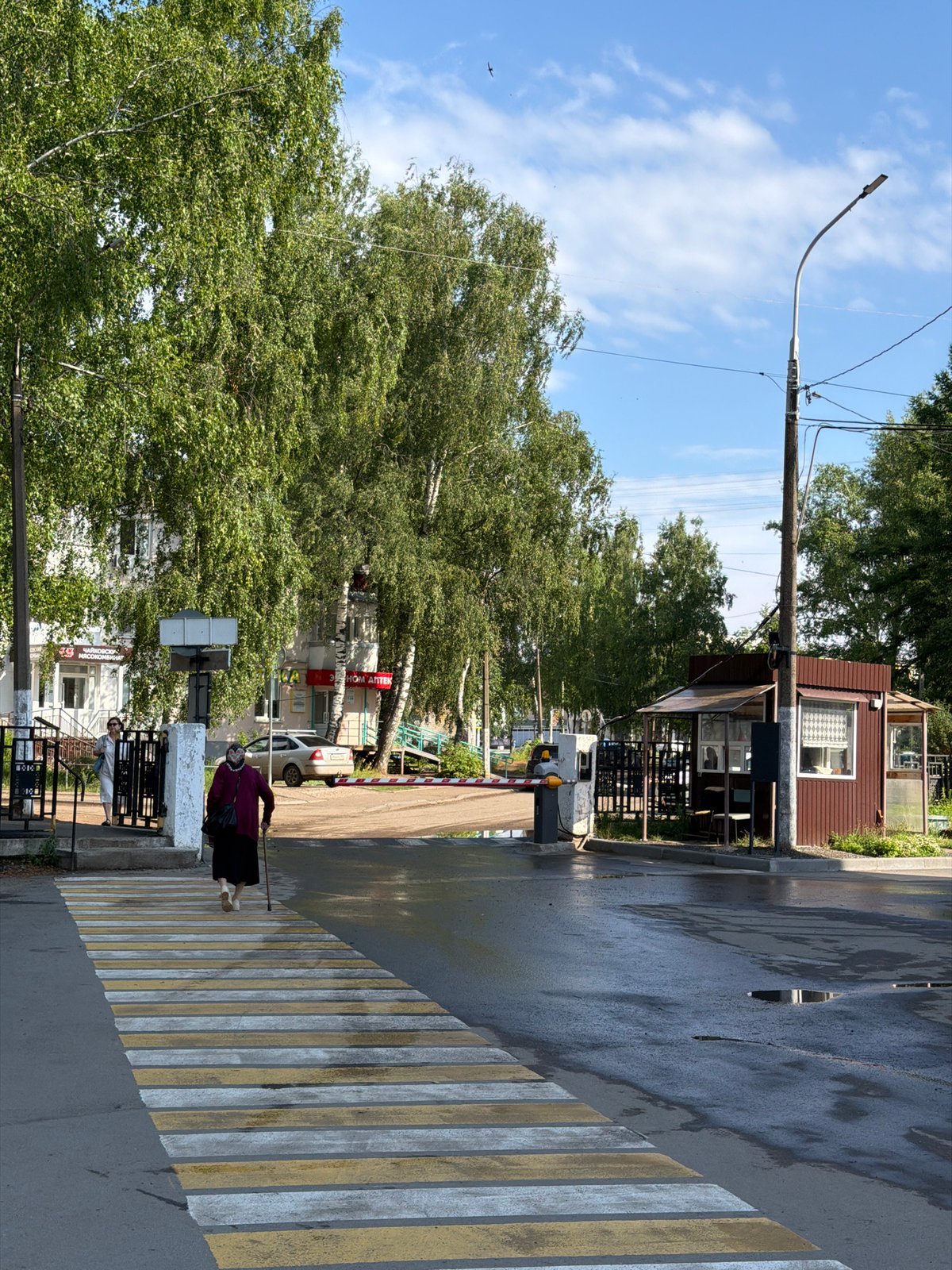 Casual summer day in Chaikovsky, inside and out