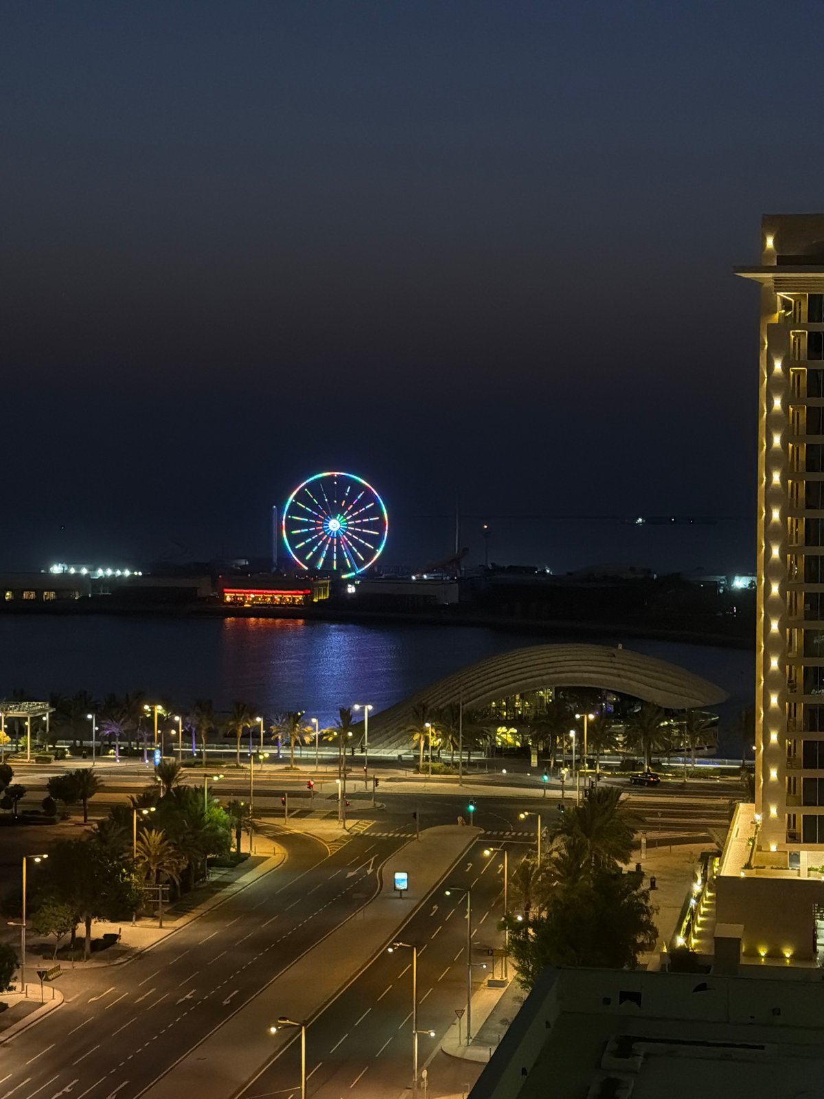 Lusail Marina at golden hour and into the night
