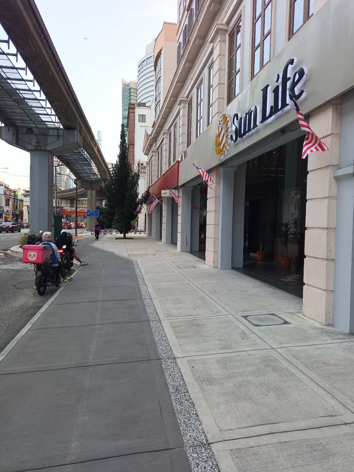 Street-level tour through central Kuala Lumpur's urban core