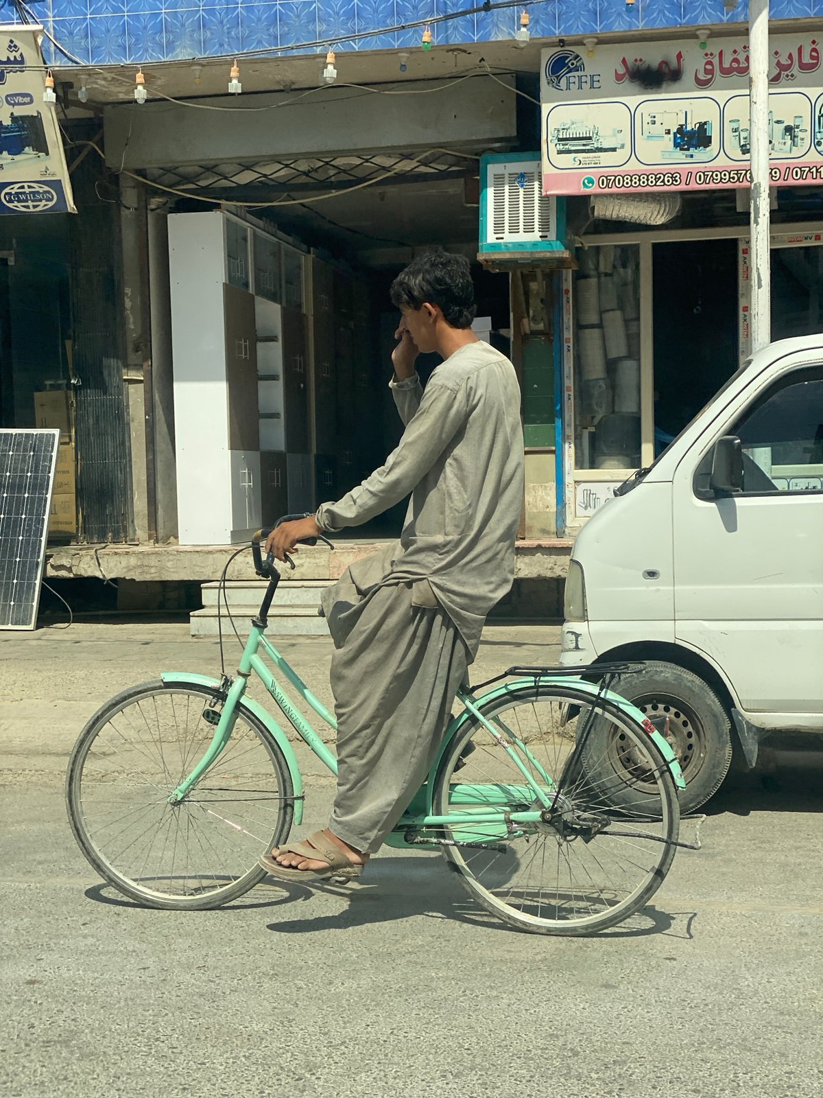 Everyday street traffic and movement in Kandahar