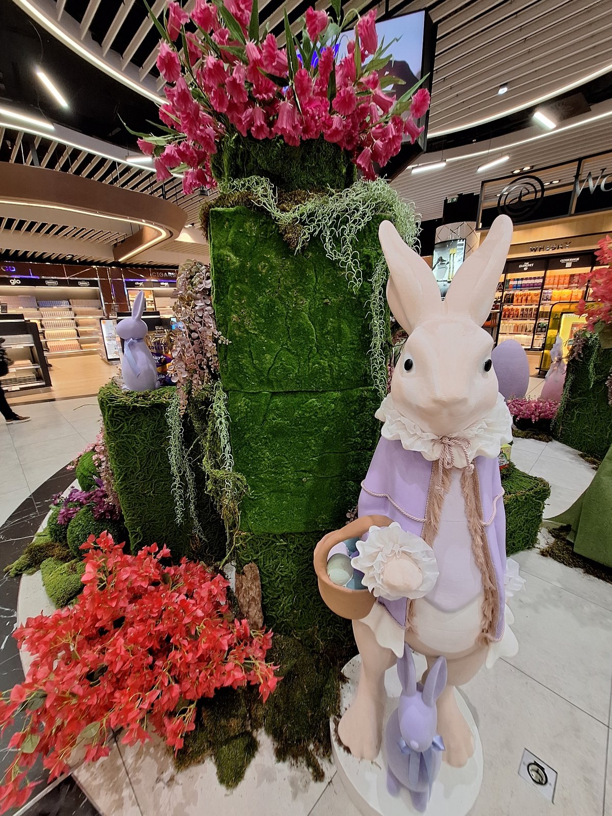 Easter display with giant eggs and bunnies spotted in Sofia store