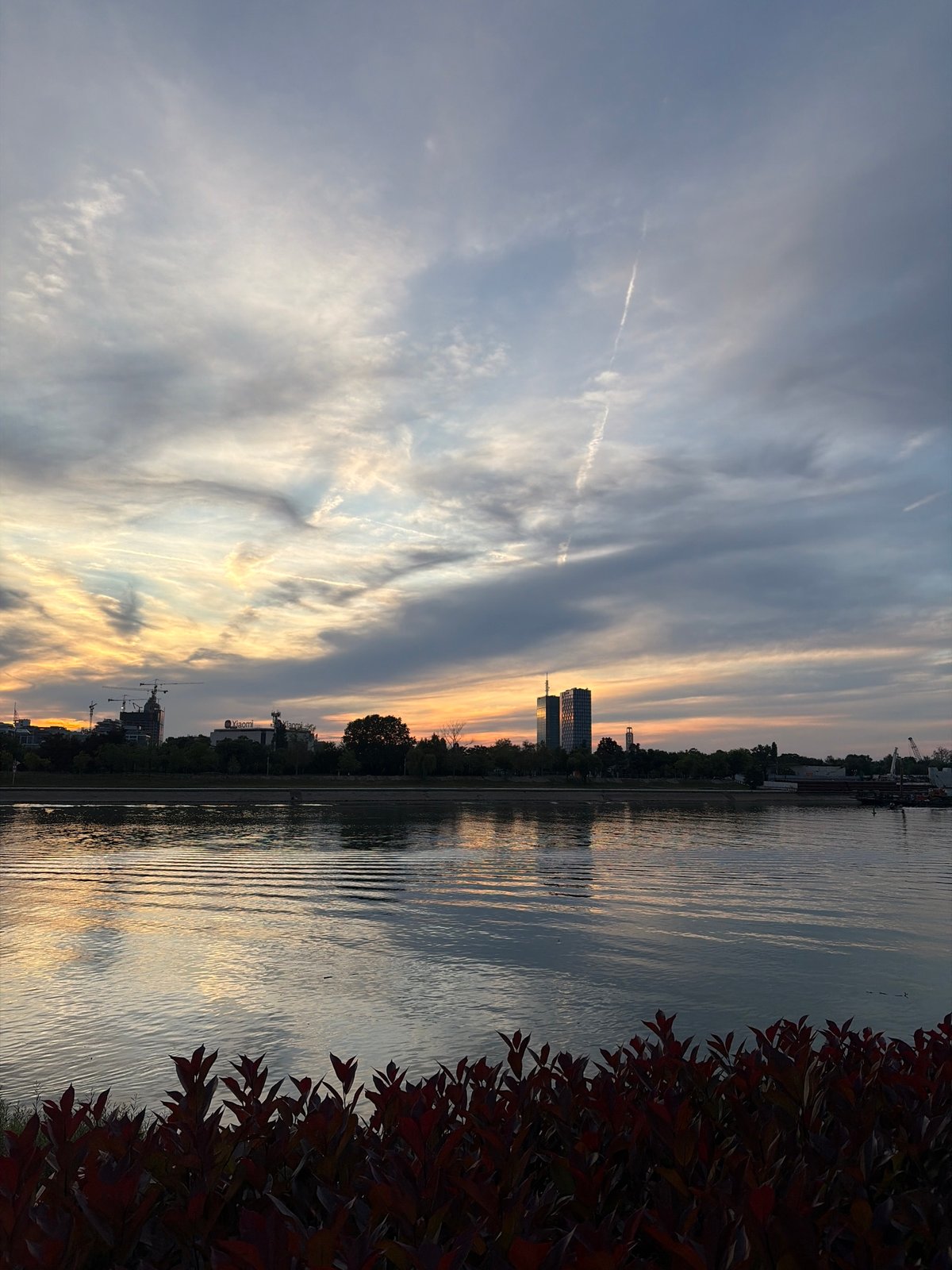 Evening scenes captured at Belgrade Waterfront development district