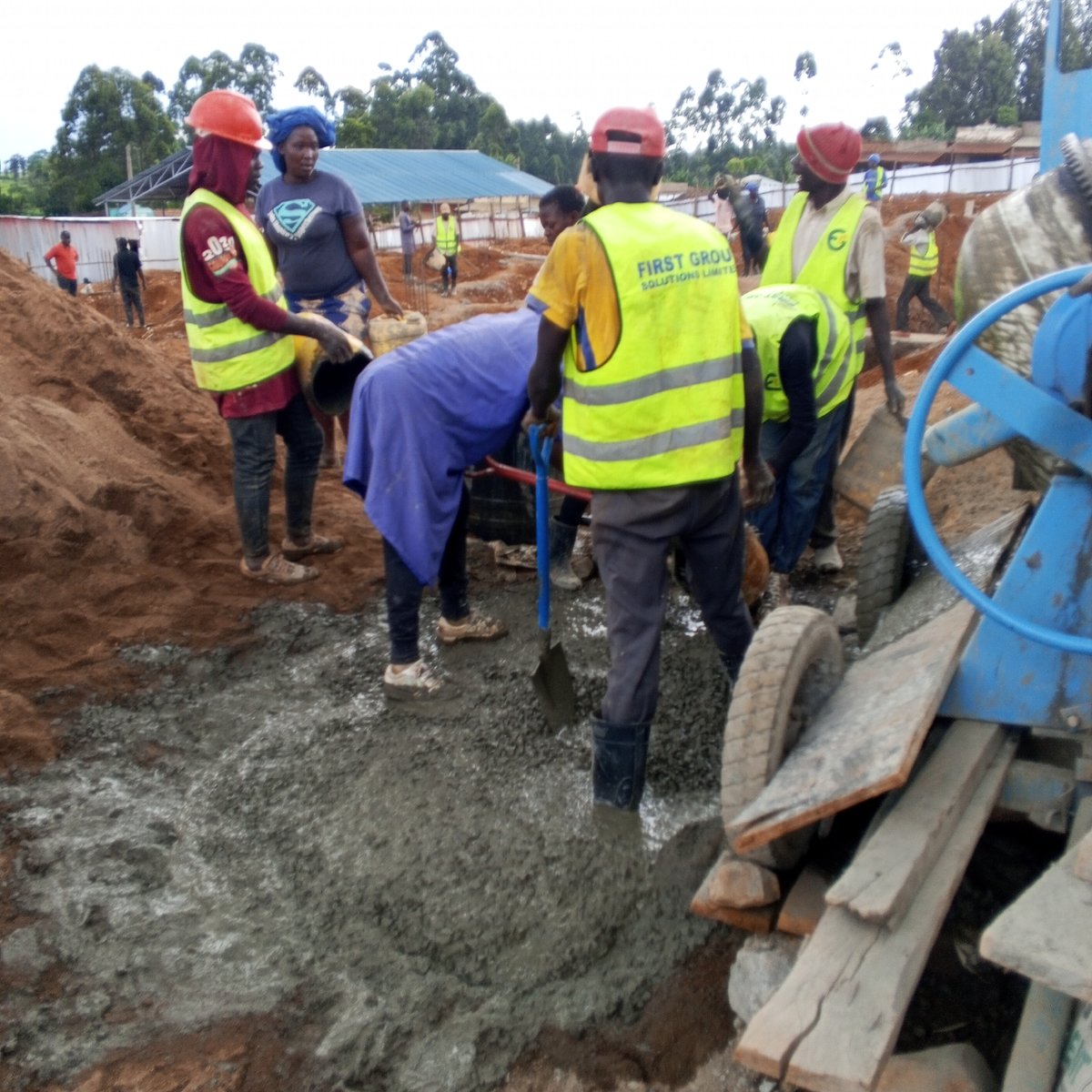 Construction work underway in Borabu Chitago ward, Kenya