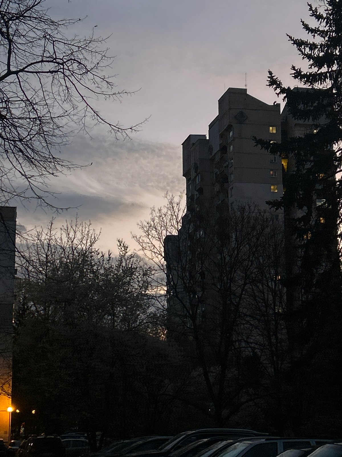 Evening moments captured in Sofia apartment building and elevator