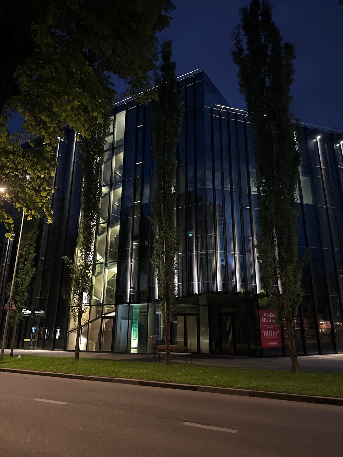 Evening photo walk documents nighttime Tallinn streetscapes and architecture