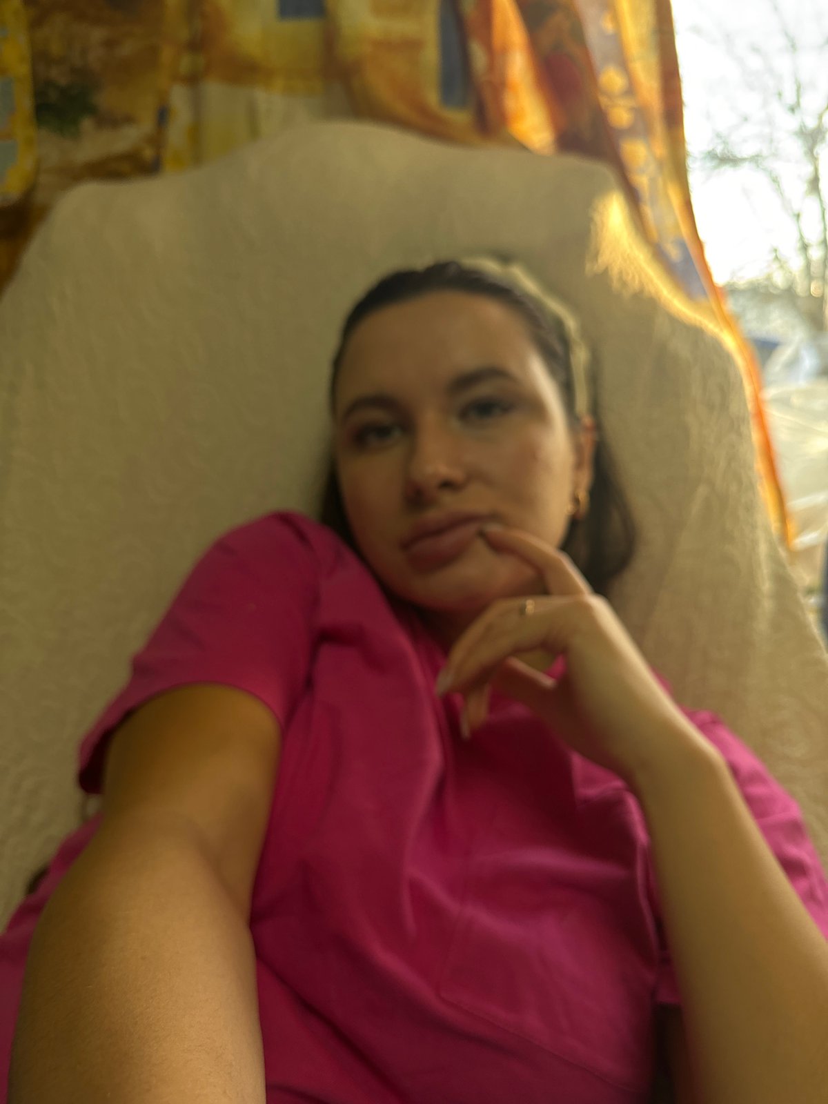 Woman and child captured in domestic moments in Russia