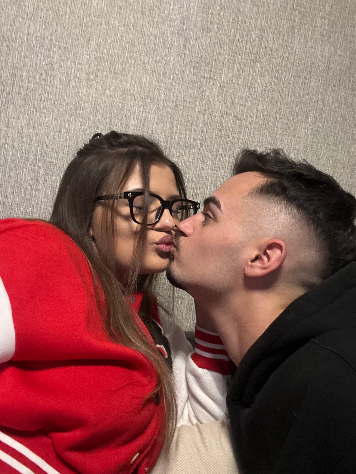 Couple shares intimate moment captured indoors in Sofia
