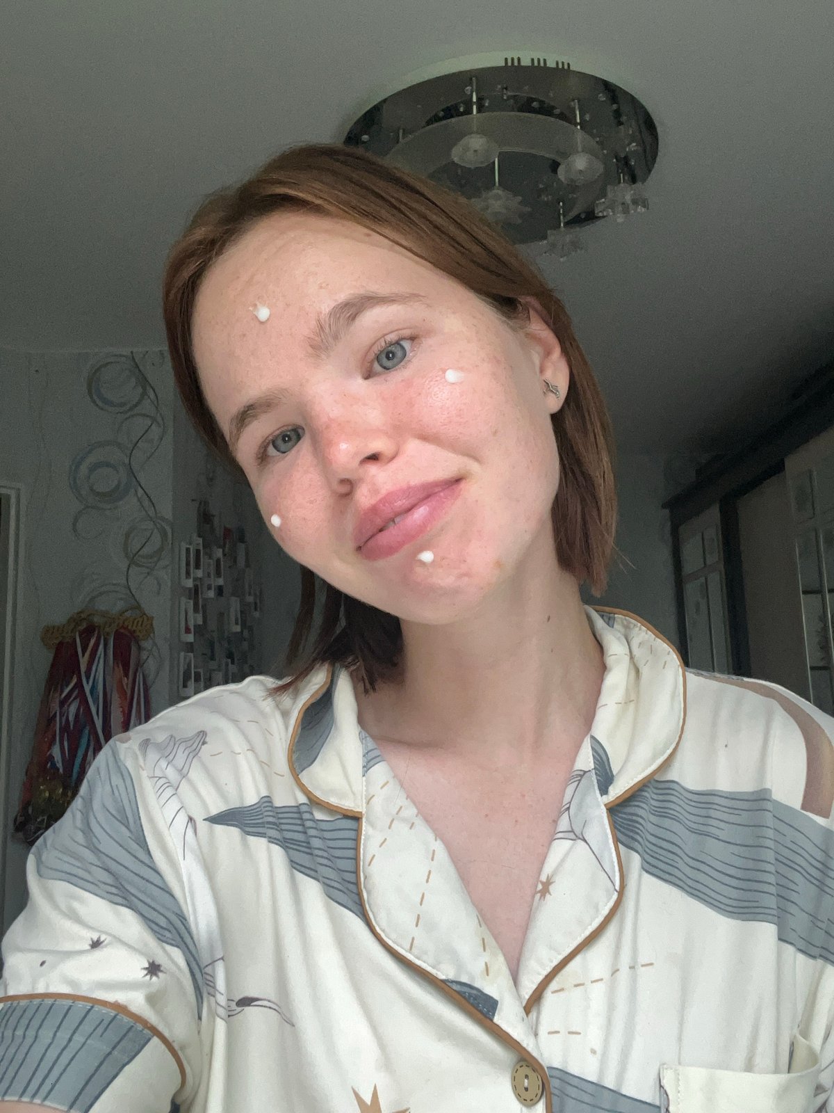 Bathroom skincare routine, step by step, Chaikovsky morning