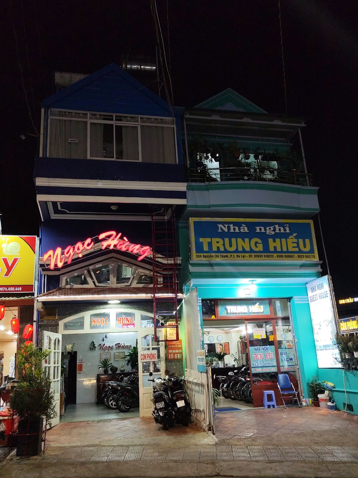Evening street life documented in Da Lat tourist district