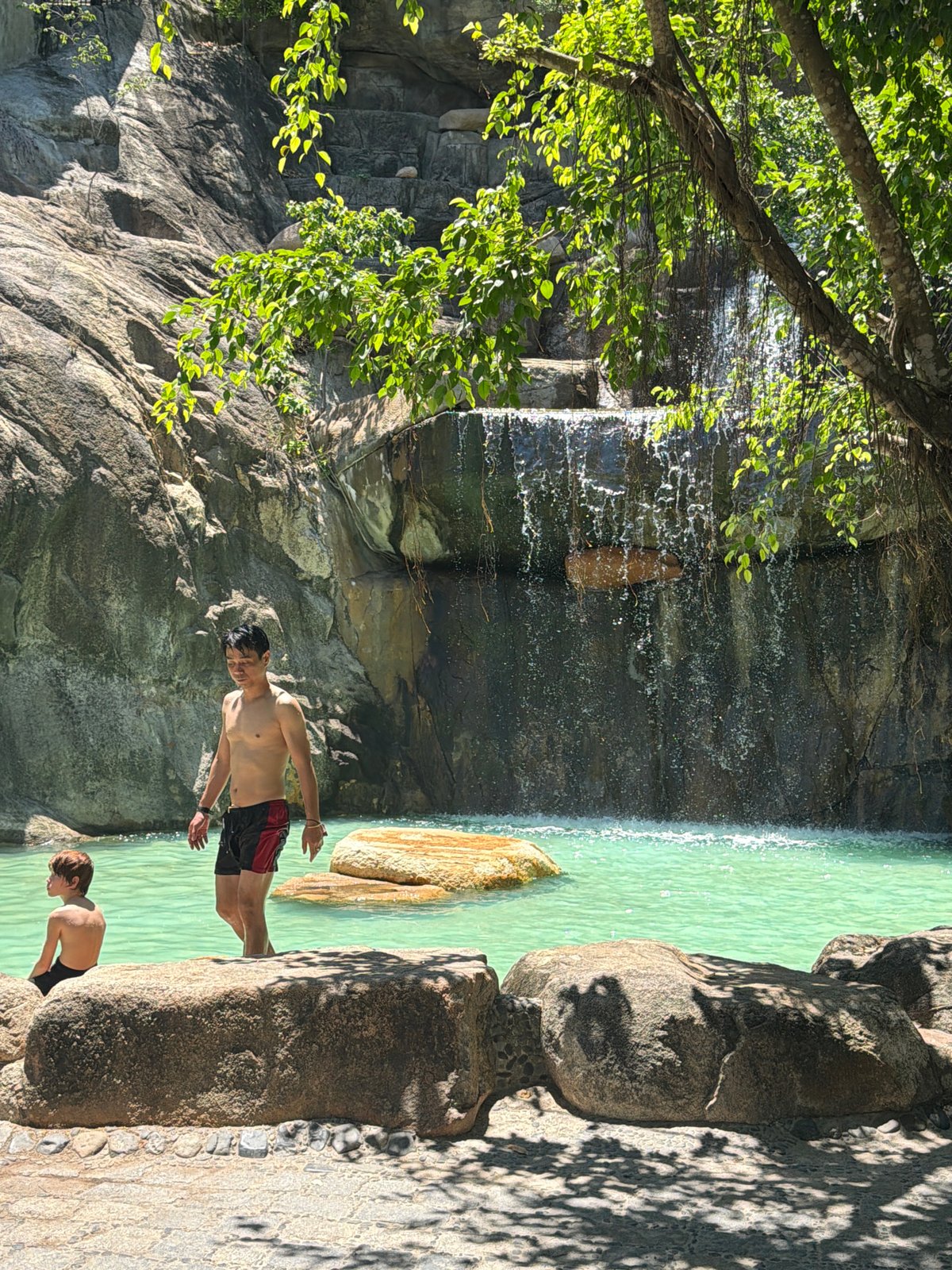 Water park busy with visitors in Nha Trang Vietnam