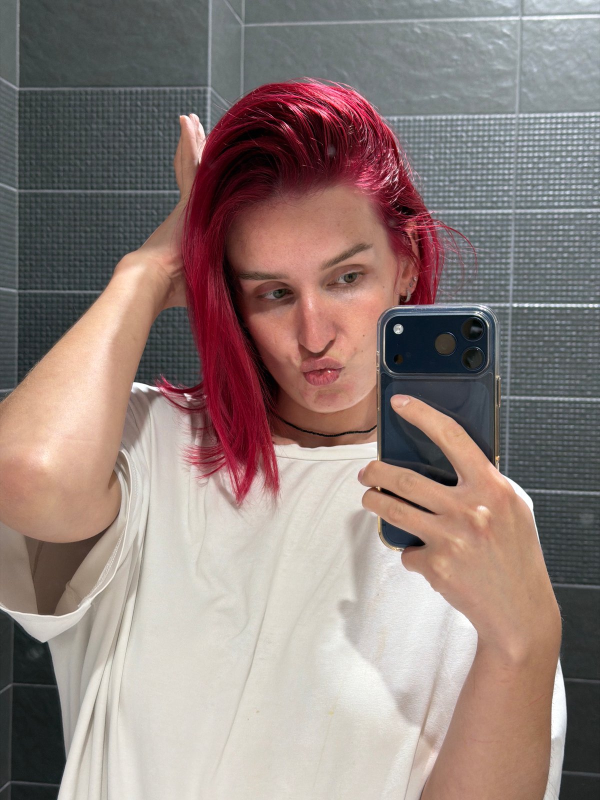 Red-haired person documents daily life in Chaikovsky, Russia
