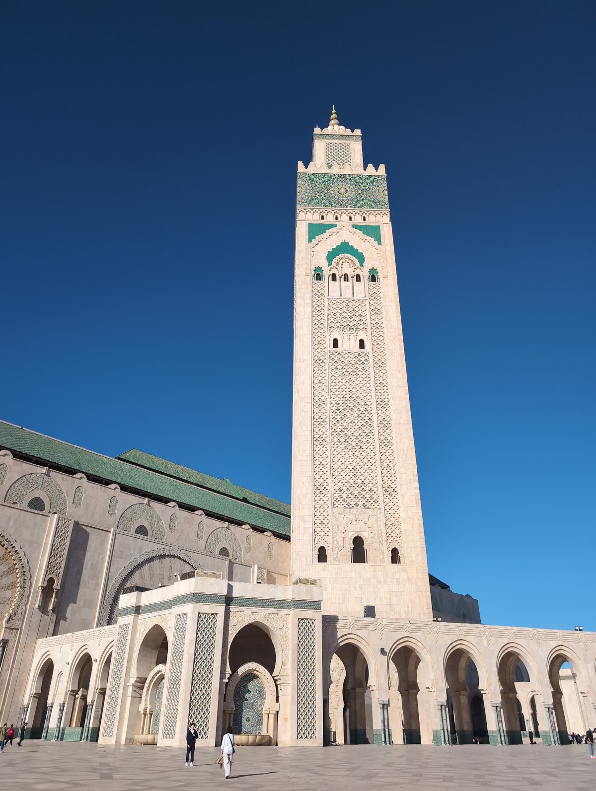 Hassan II Mosque photographed by visitors in Casablanca