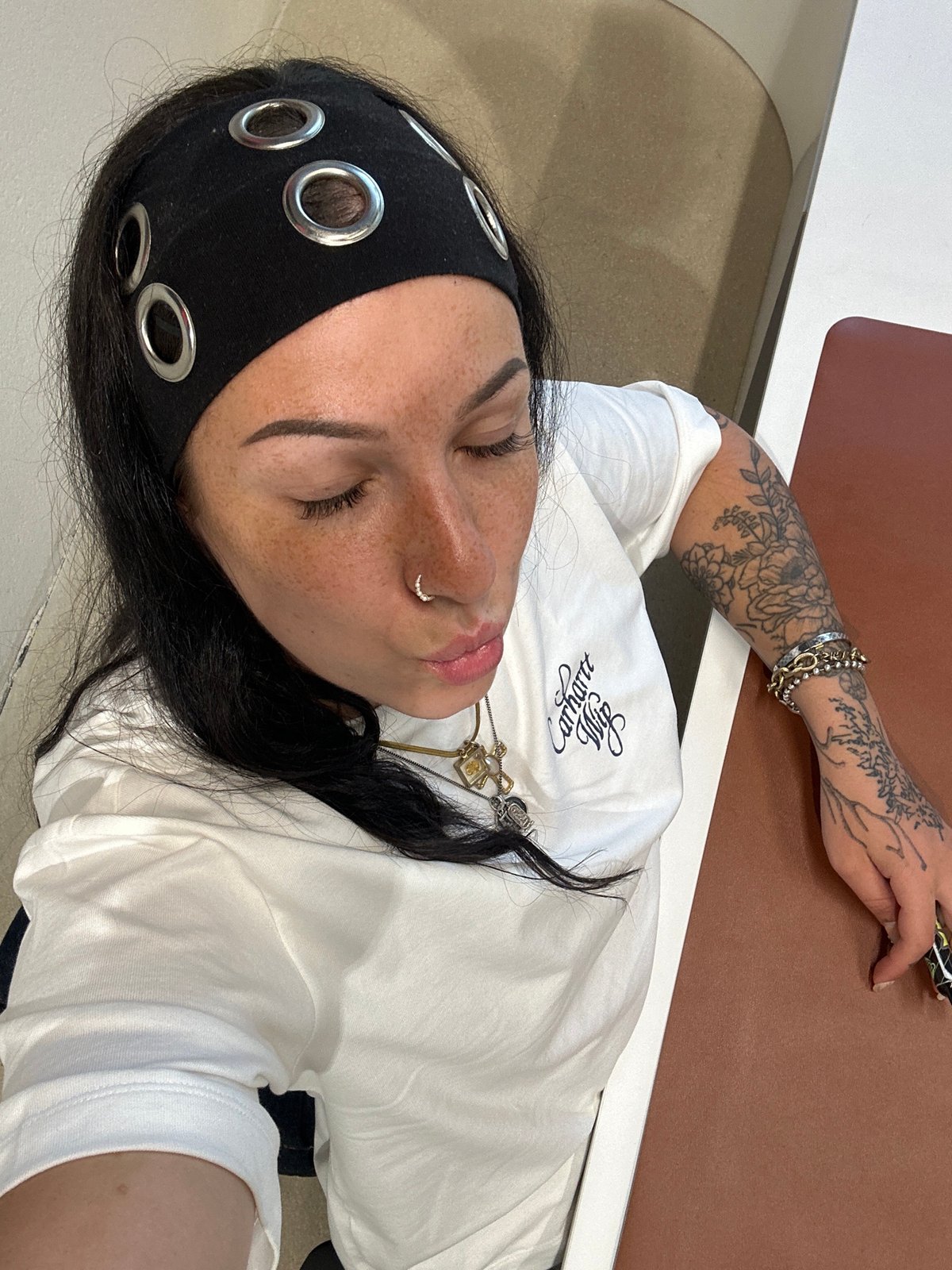 Woman observed in modern medical facility in Paris
