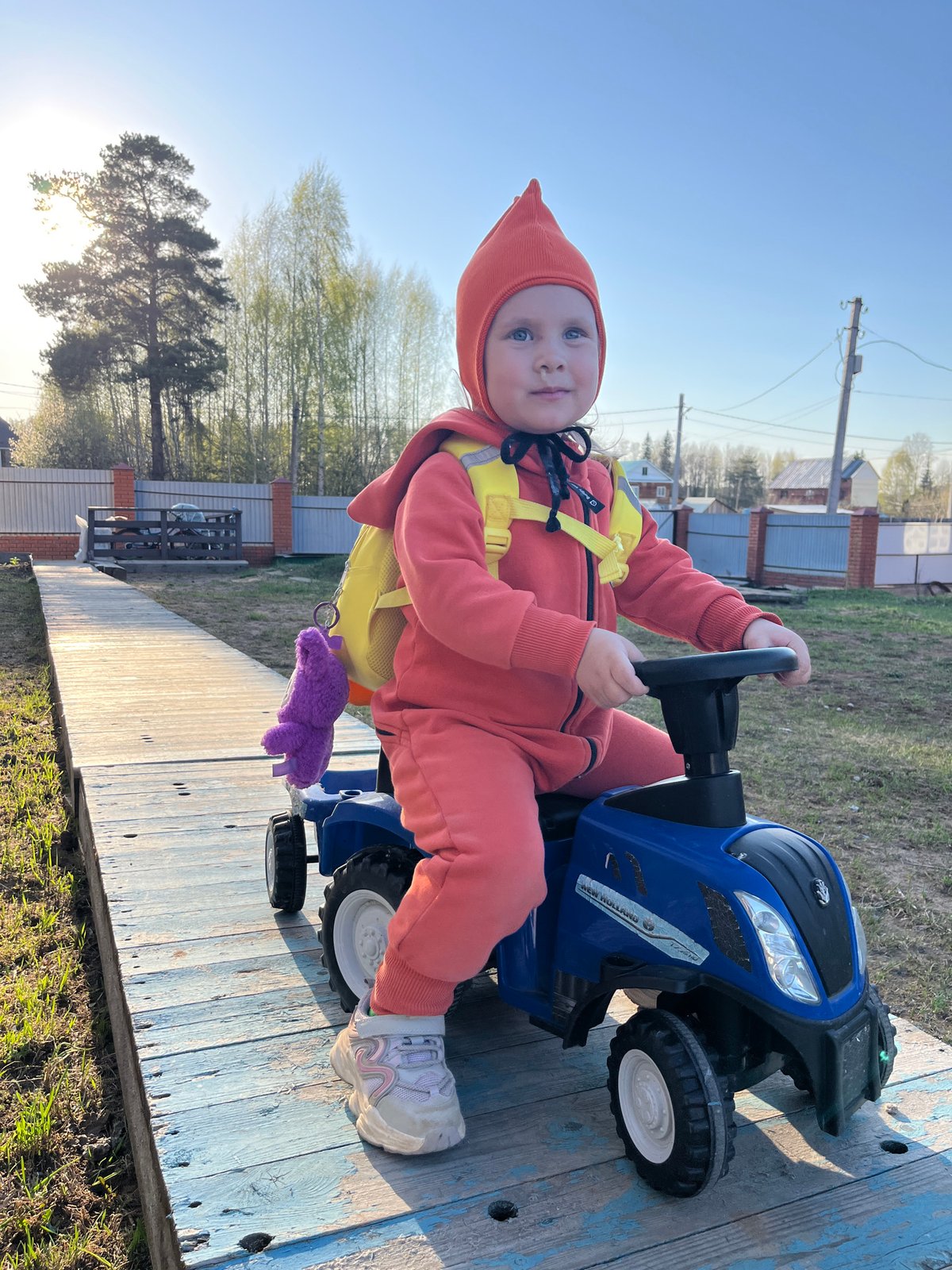 Cycling group documents leisurely afternoon outing in rural Chaikovsky