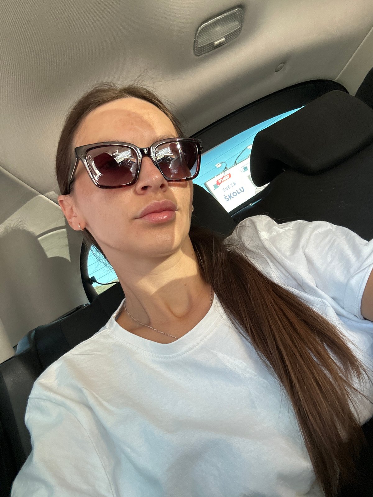 Car selfies and Adriatic views along the Budva coast
