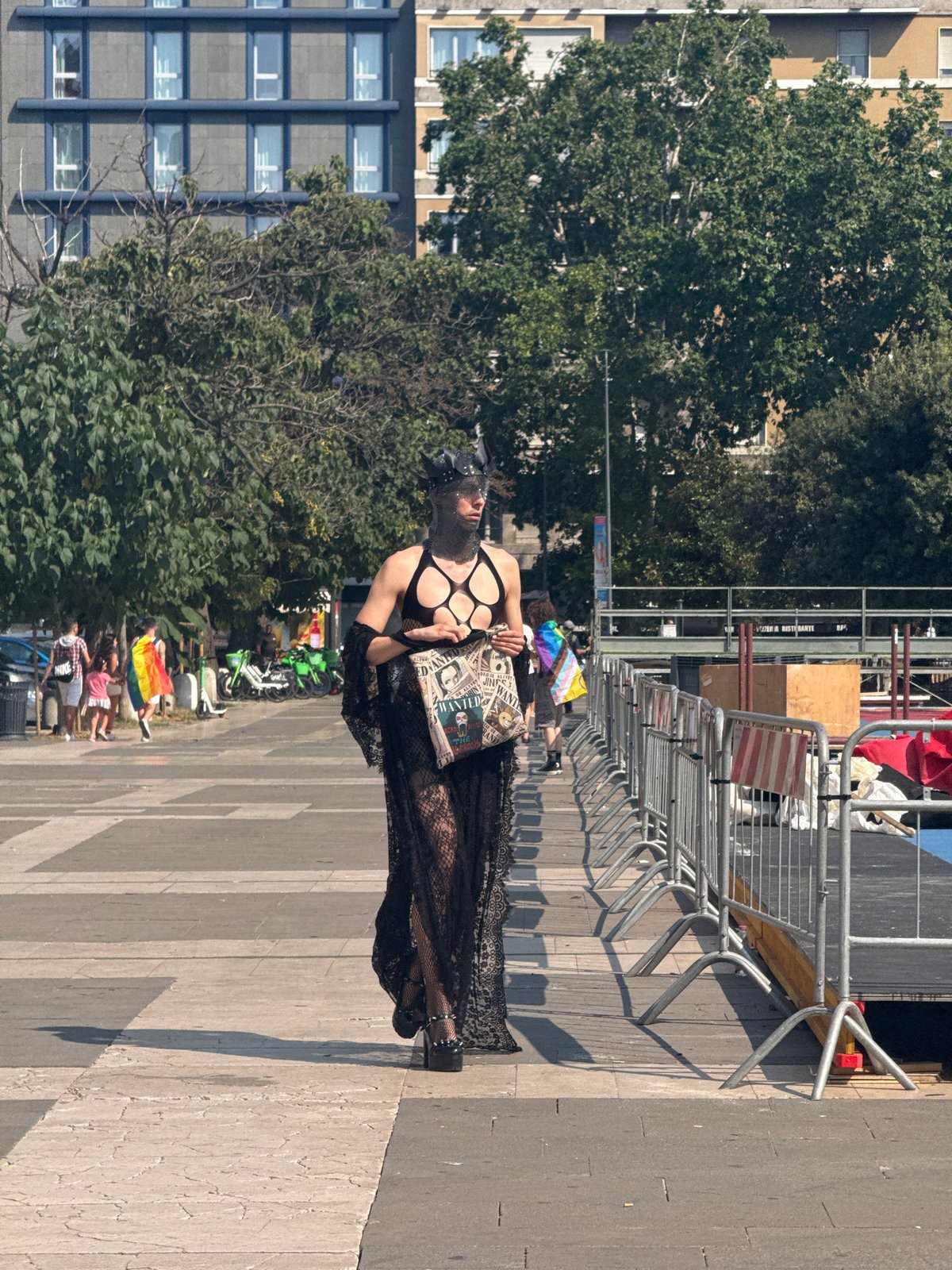 Milan Pride parade rolls through the city center in full swing