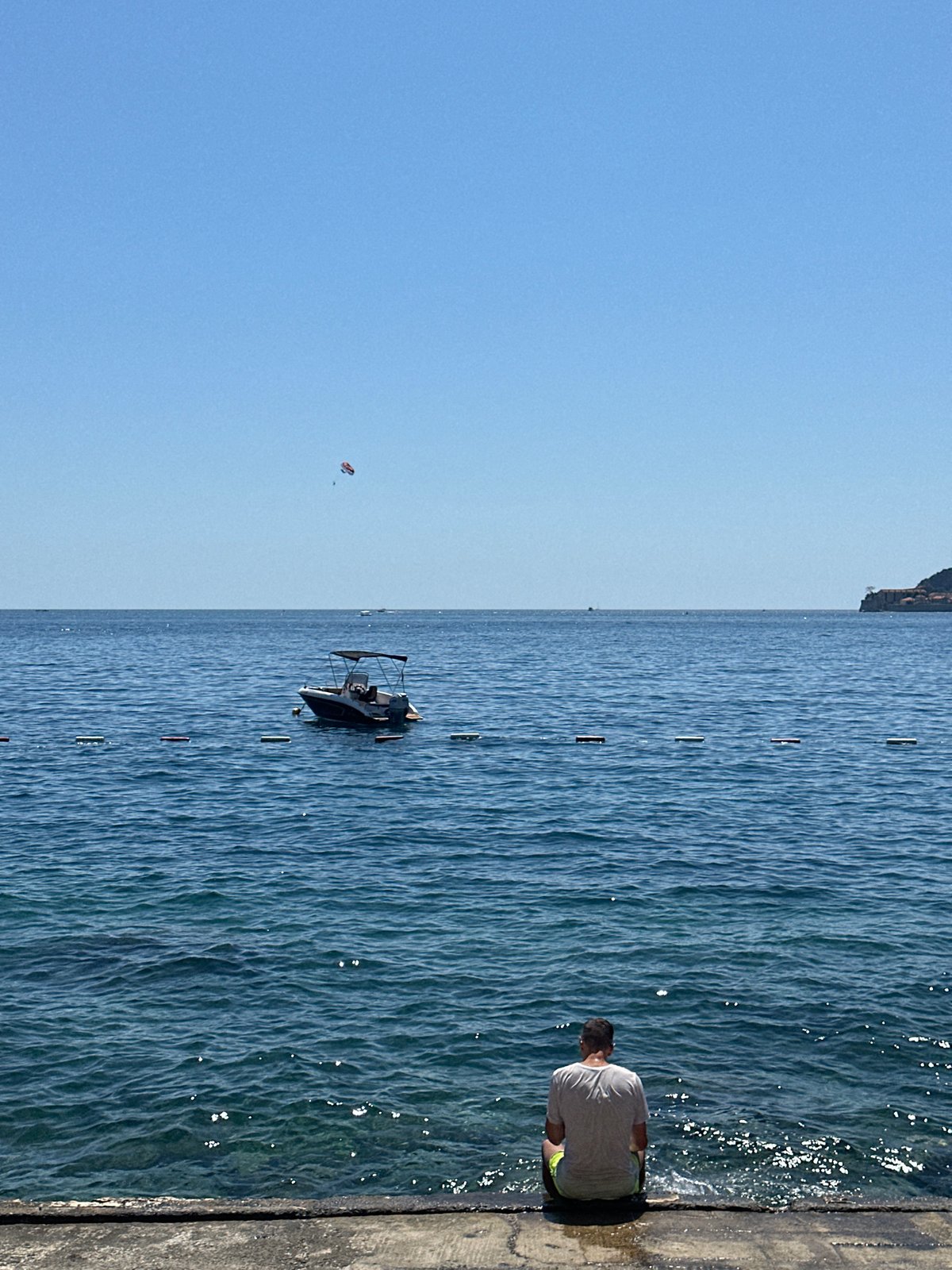 Summer afternoon on the Budva waterfront, Montenegro