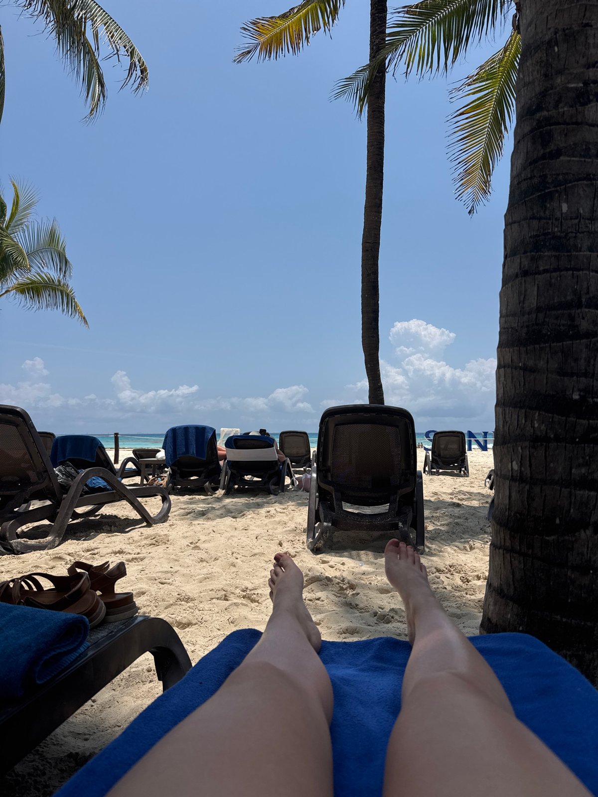 Beach resort scenes captured across Playa del Carmen resort area