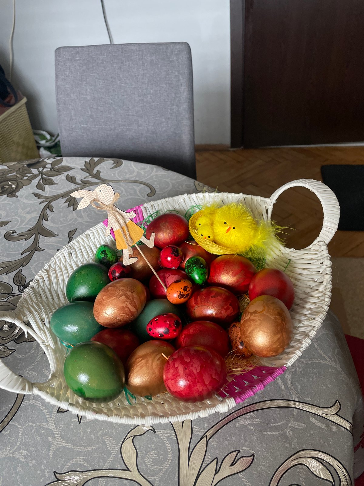 Easter egg display captured in Asenovgrad, Bulgaria