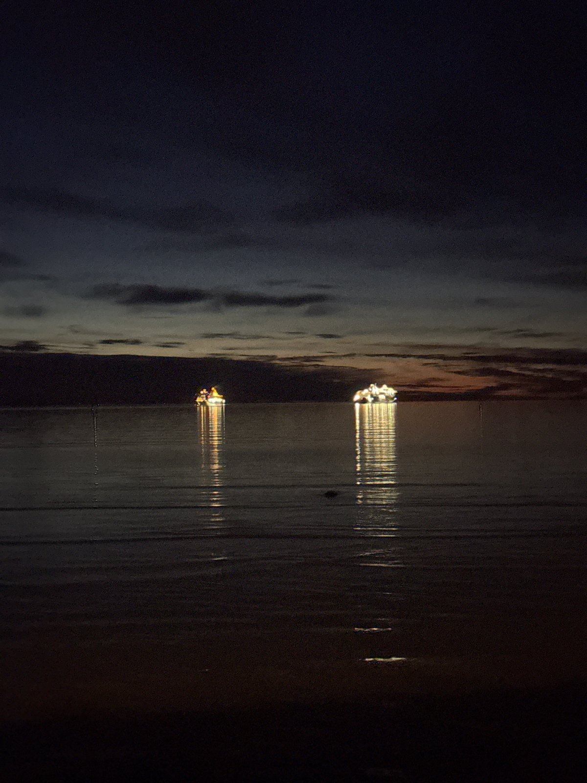 Two lit ships spotted on water near Tallinn