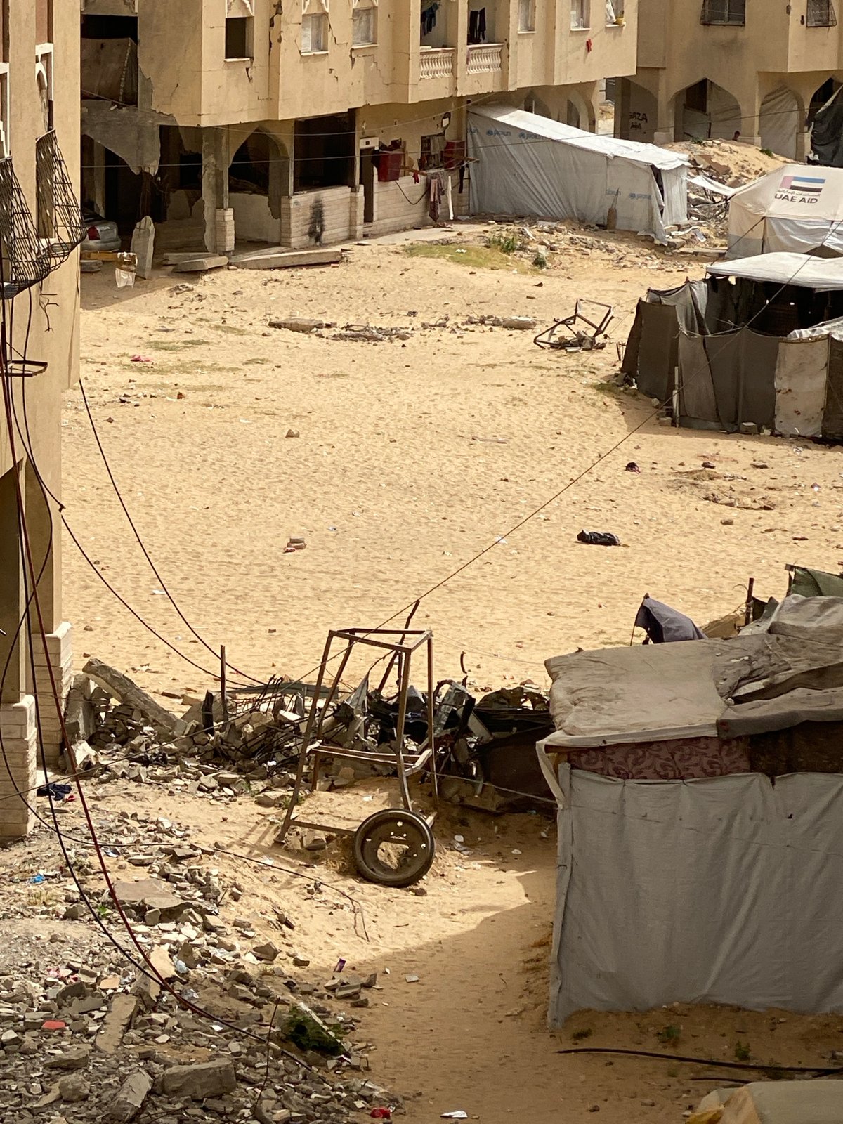 Daily life documented in Khan Yunis displacement camps