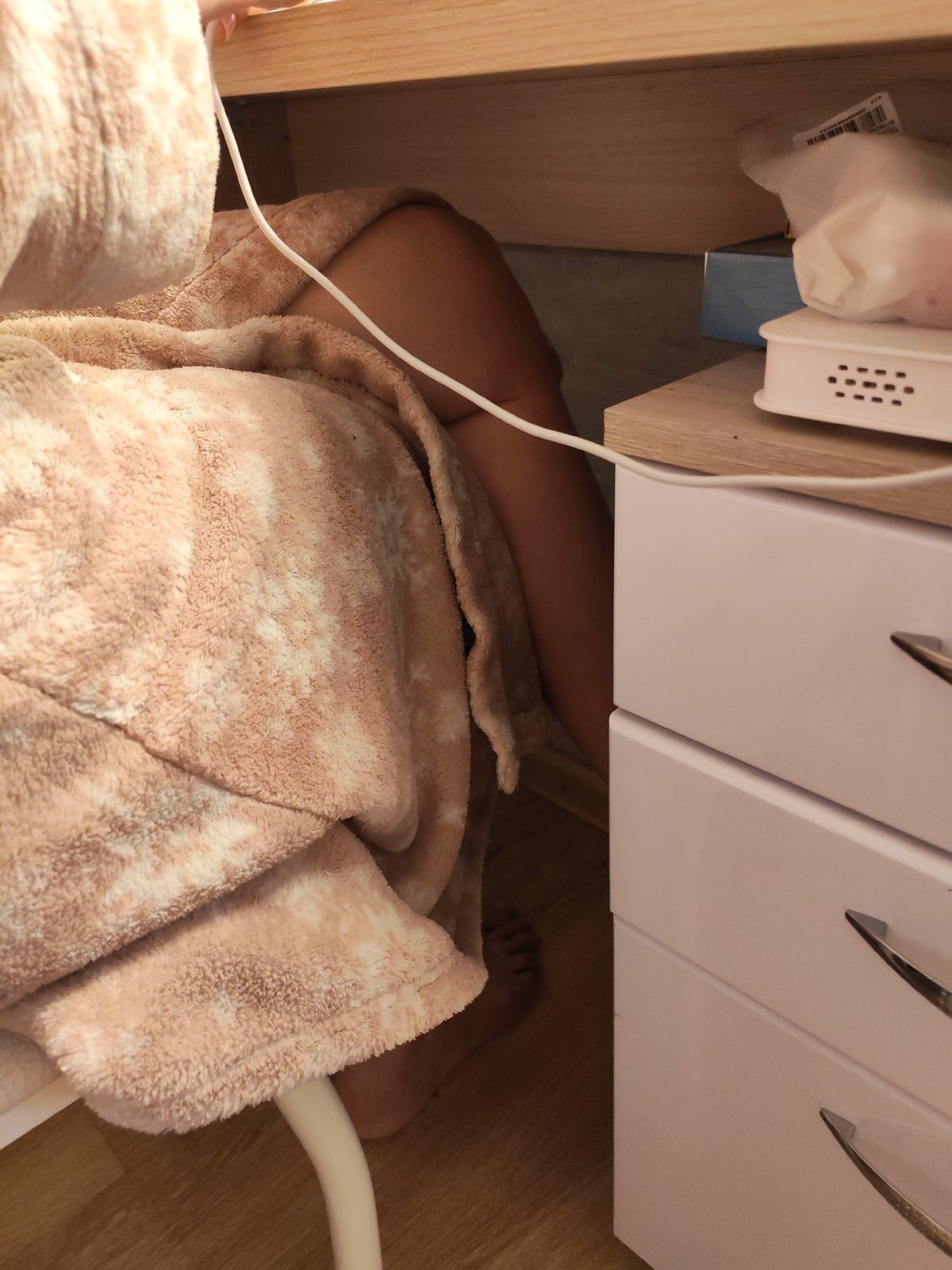 Early morning domestic moments captured in Chaikovsky, Russia