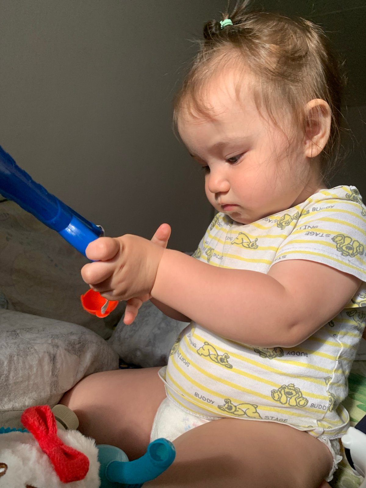 Lazy afternoon at home in Chaikovsky — kids, toys, and a sleeping dog