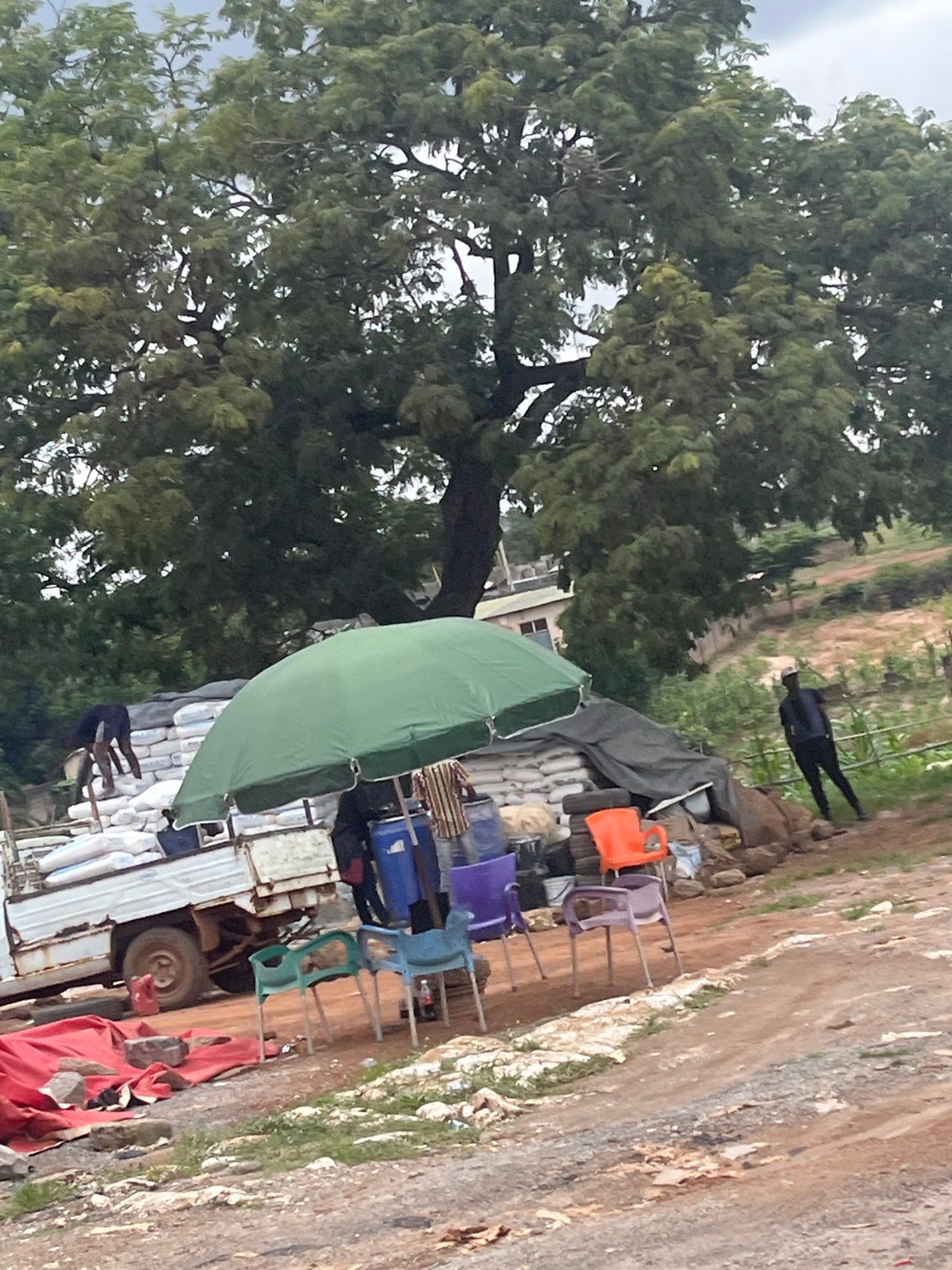 Street food and market activity in Galadimawa Village, Abuja