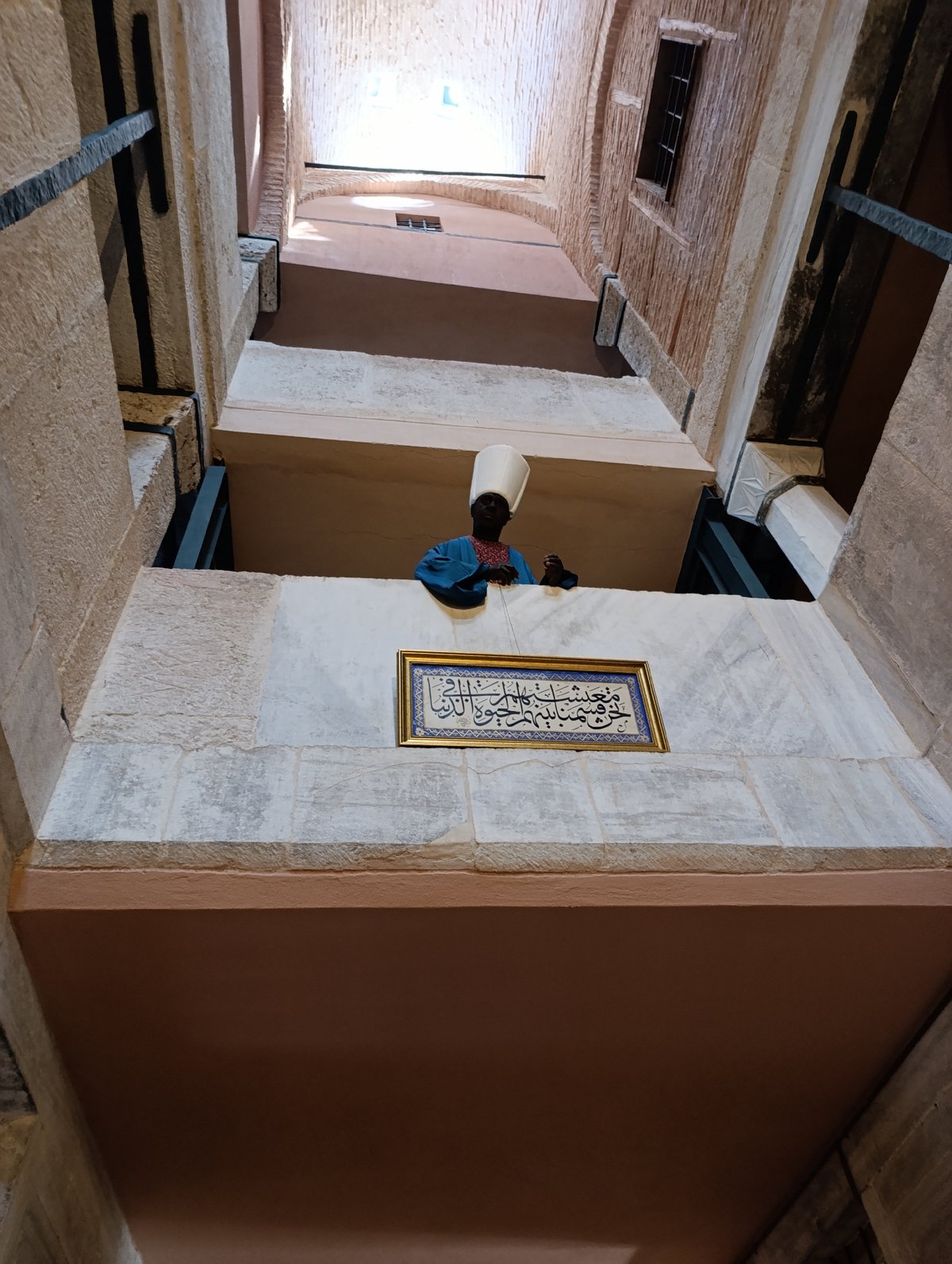 Visitor documents ornate interiors at Istanbul's Topkapi Palace