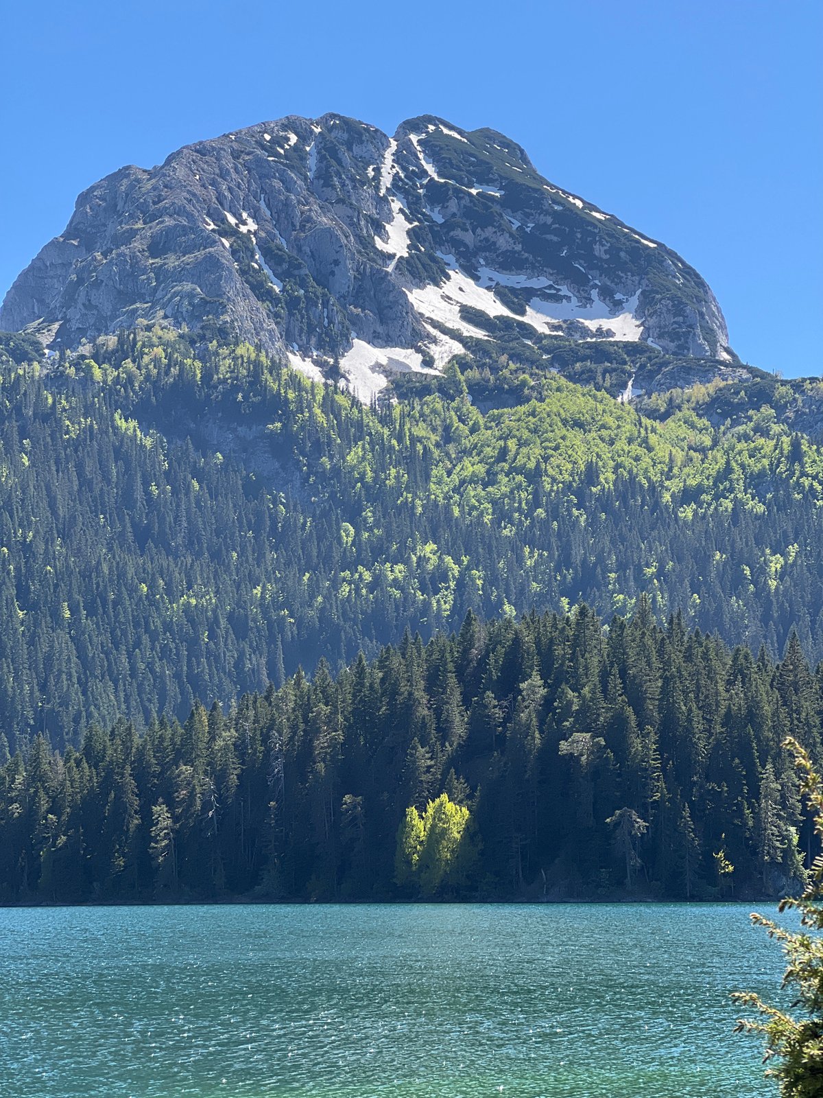 Mountain lake landscape documented in Pitomine, Montenegro