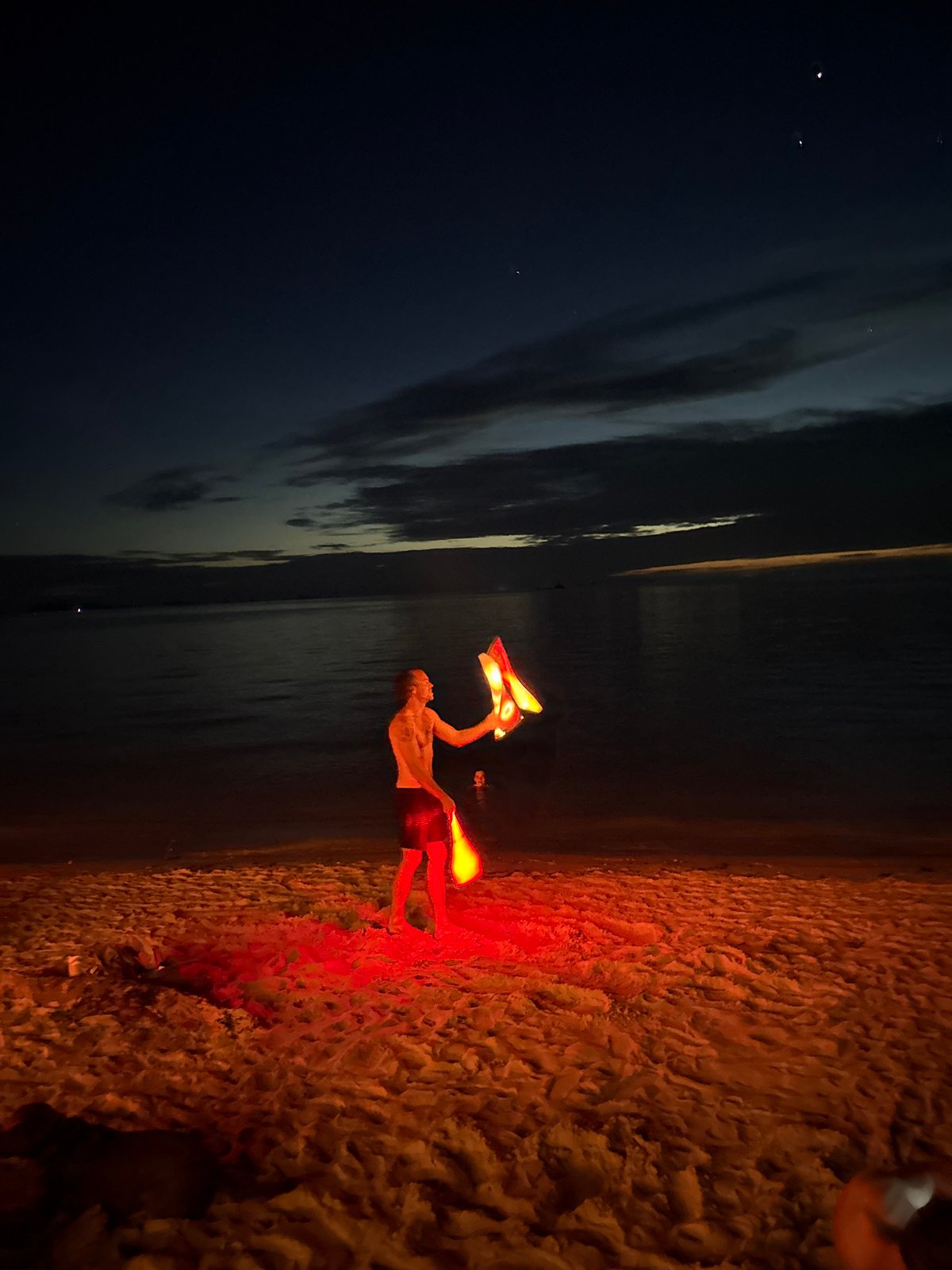 Evening beach entertainment draws crowds on Koh Phangan island