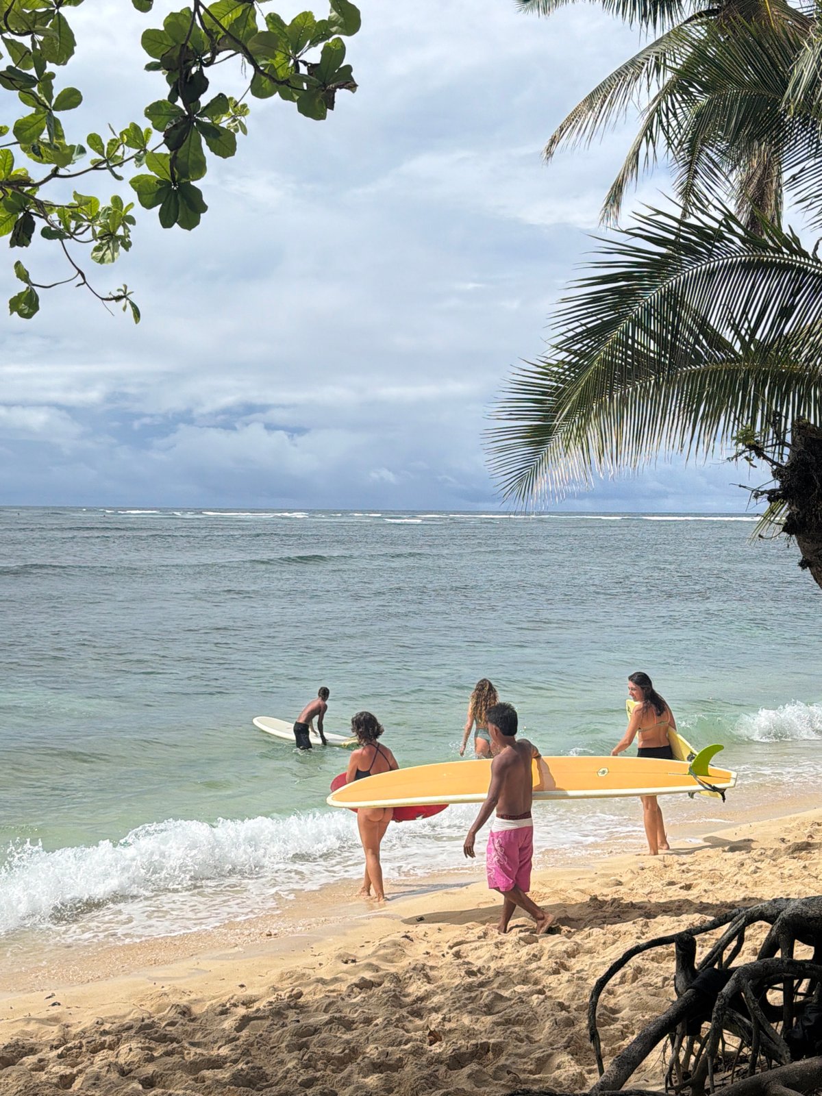 Beach day activities captured in General Luna, Philippines