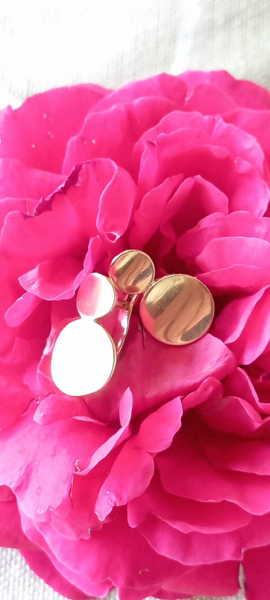 Jewelry styled on florals for a social media challenge
