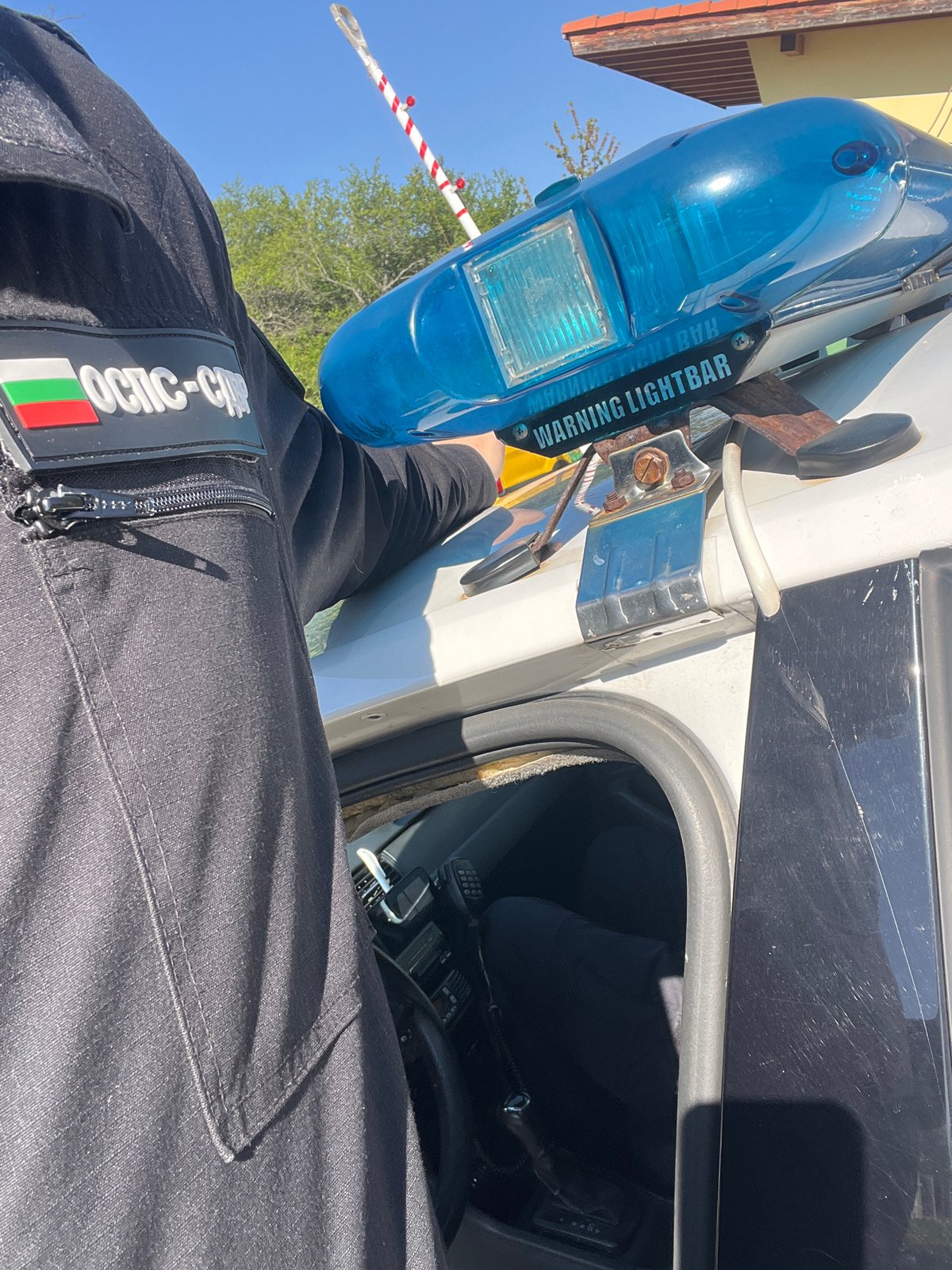 Police officer observed in patrol vehicle in Pancharevo