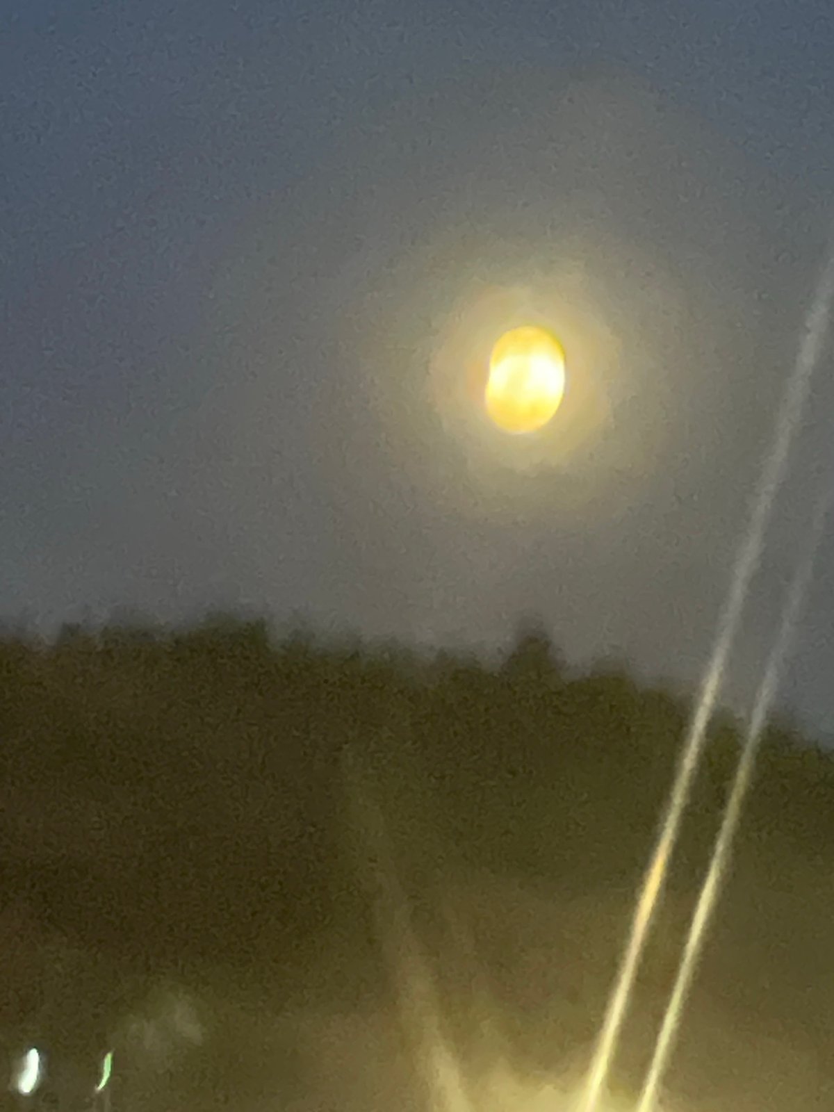 Bright moon observed through haze in Jos, Nigeria