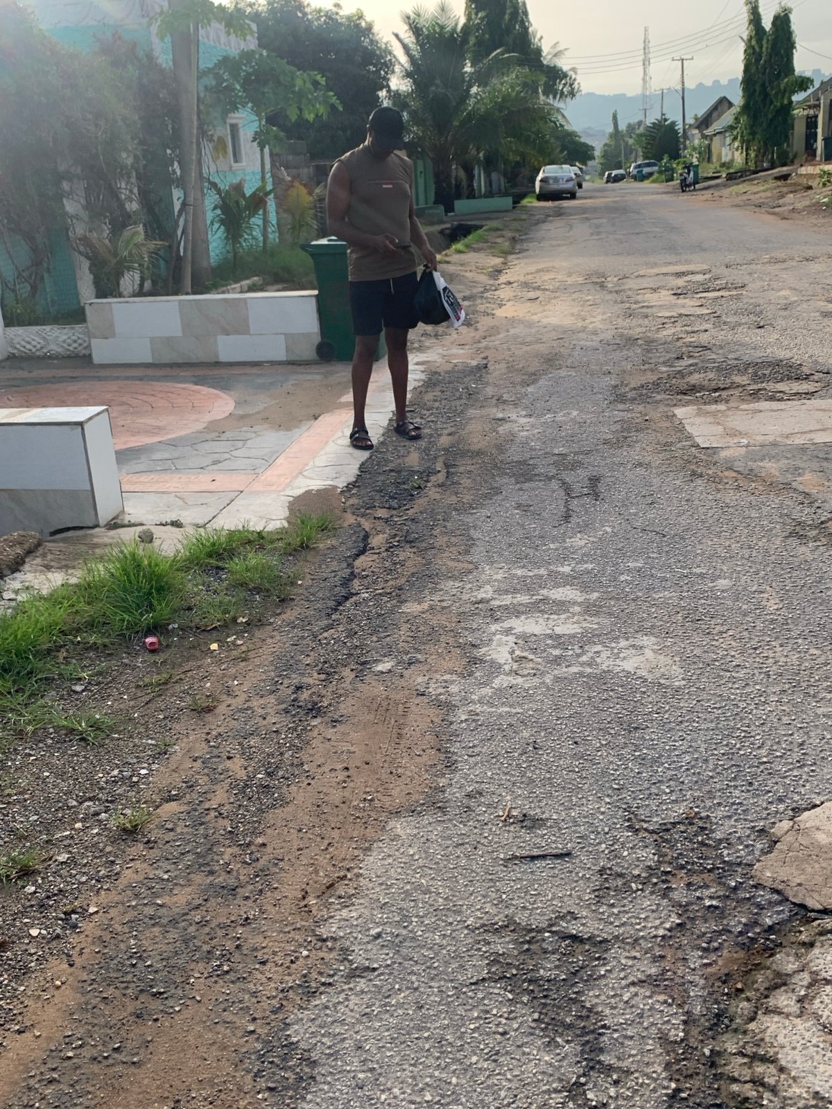 Daily life documented on Abuja streets during morning hours