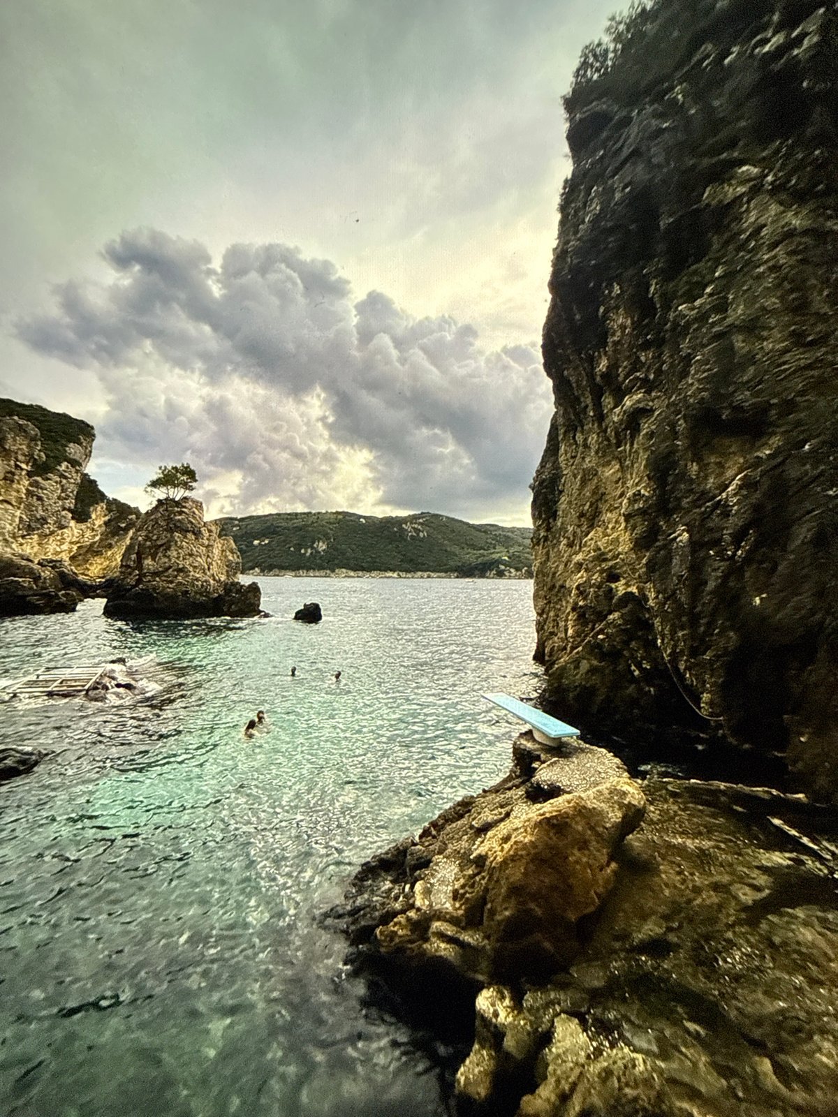 Rocky coastline with overcast skies observed in Sofia, Bulgaria