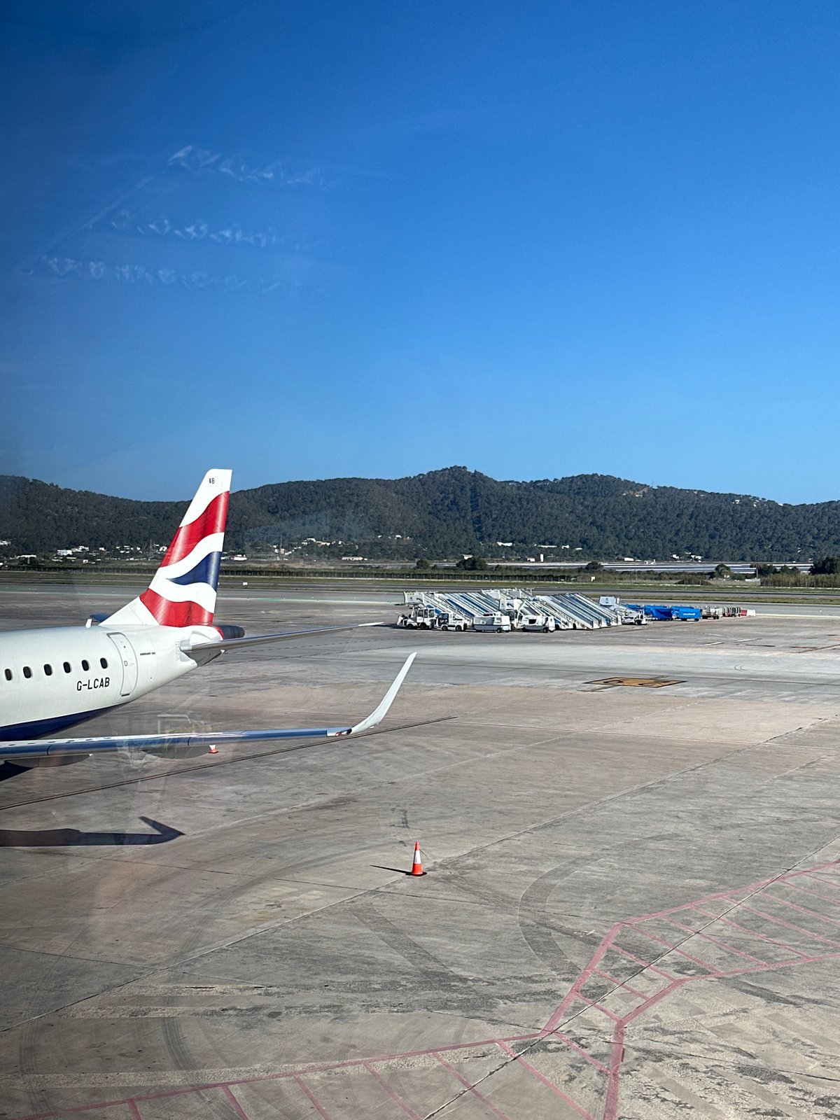 British Airways aircraft spotted on tarmac at Ibiza Airport