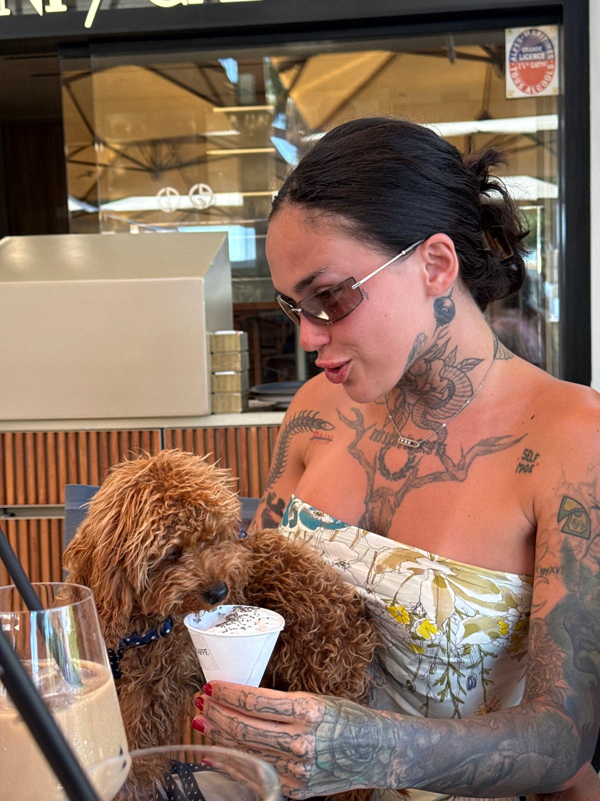 Afternoon drinks at Armani Caffè in Cannes