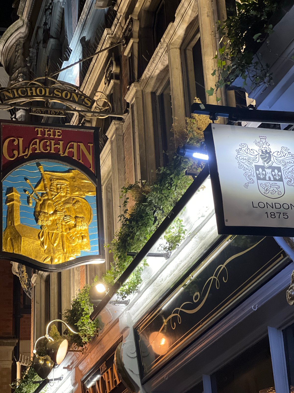 London pub exterior captured in evening documentation