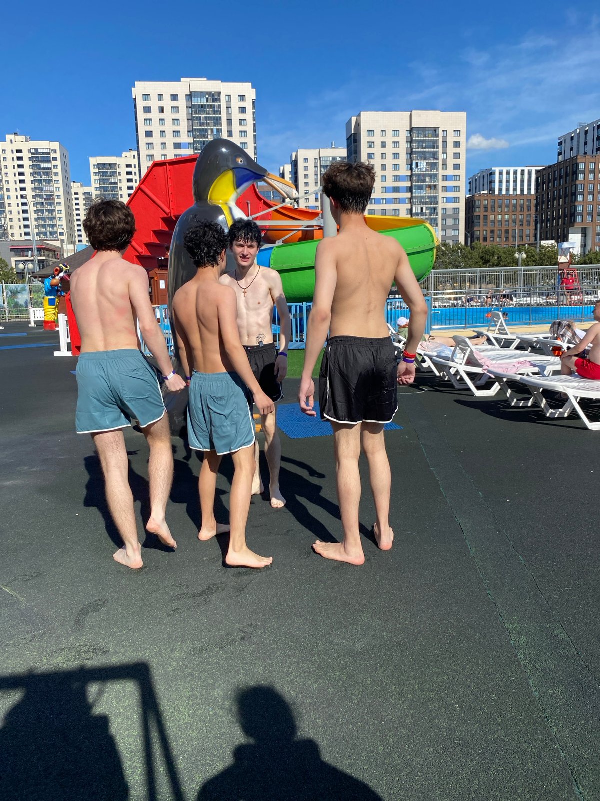 Summer day activities captured at Kazan's Riviera water park