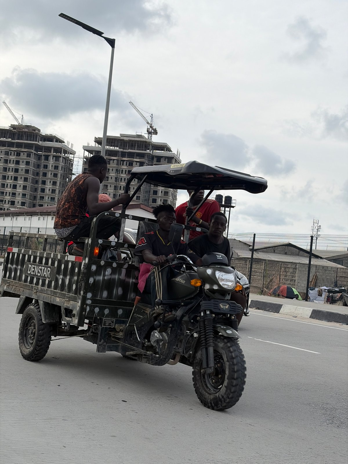 Morning street life documented in Alaguntan, Nigeria